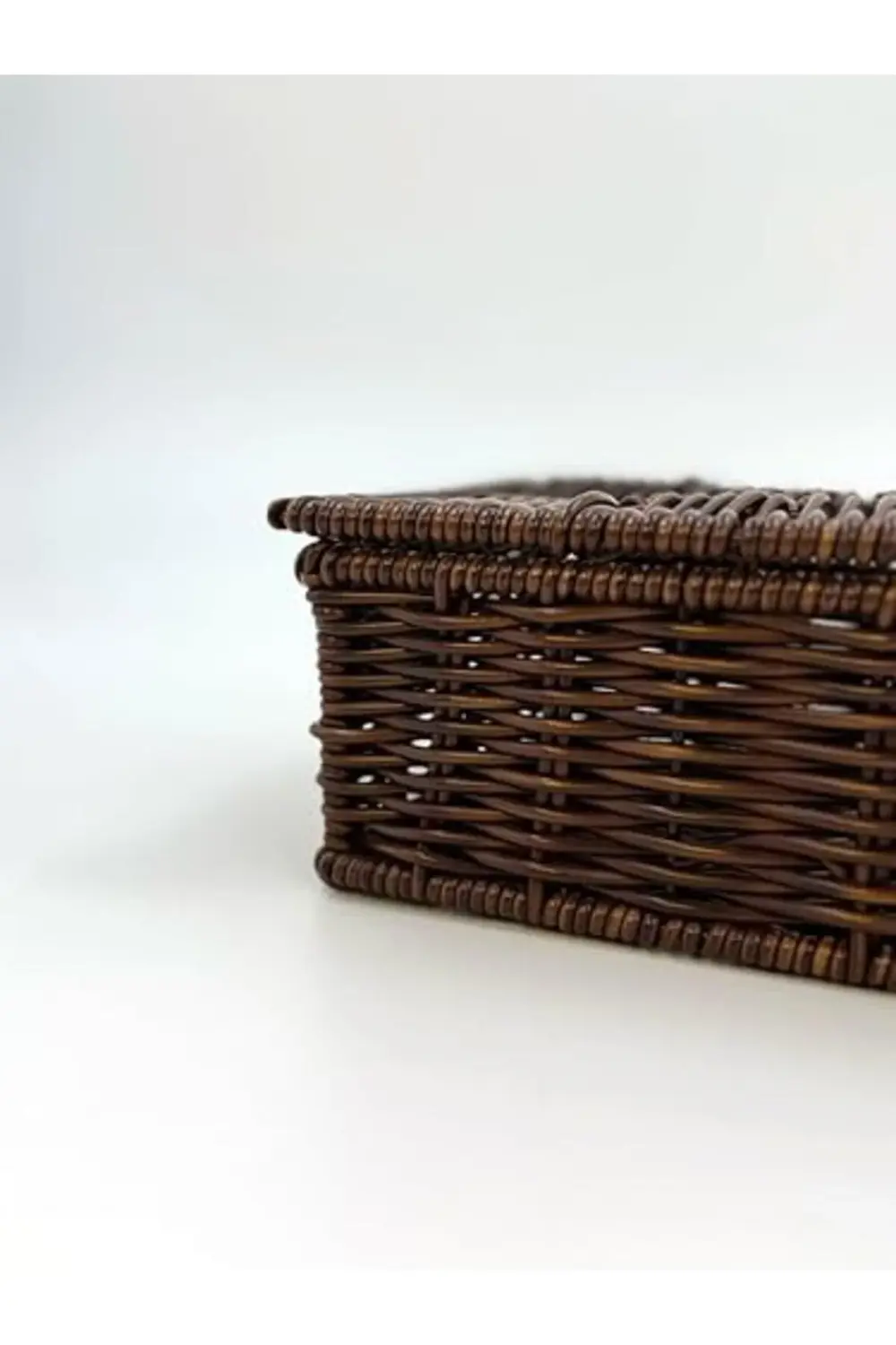 Hasır Görünümlü Plastik Örgülü Peçetelik – Sofra ve Mutfak İçin Ş