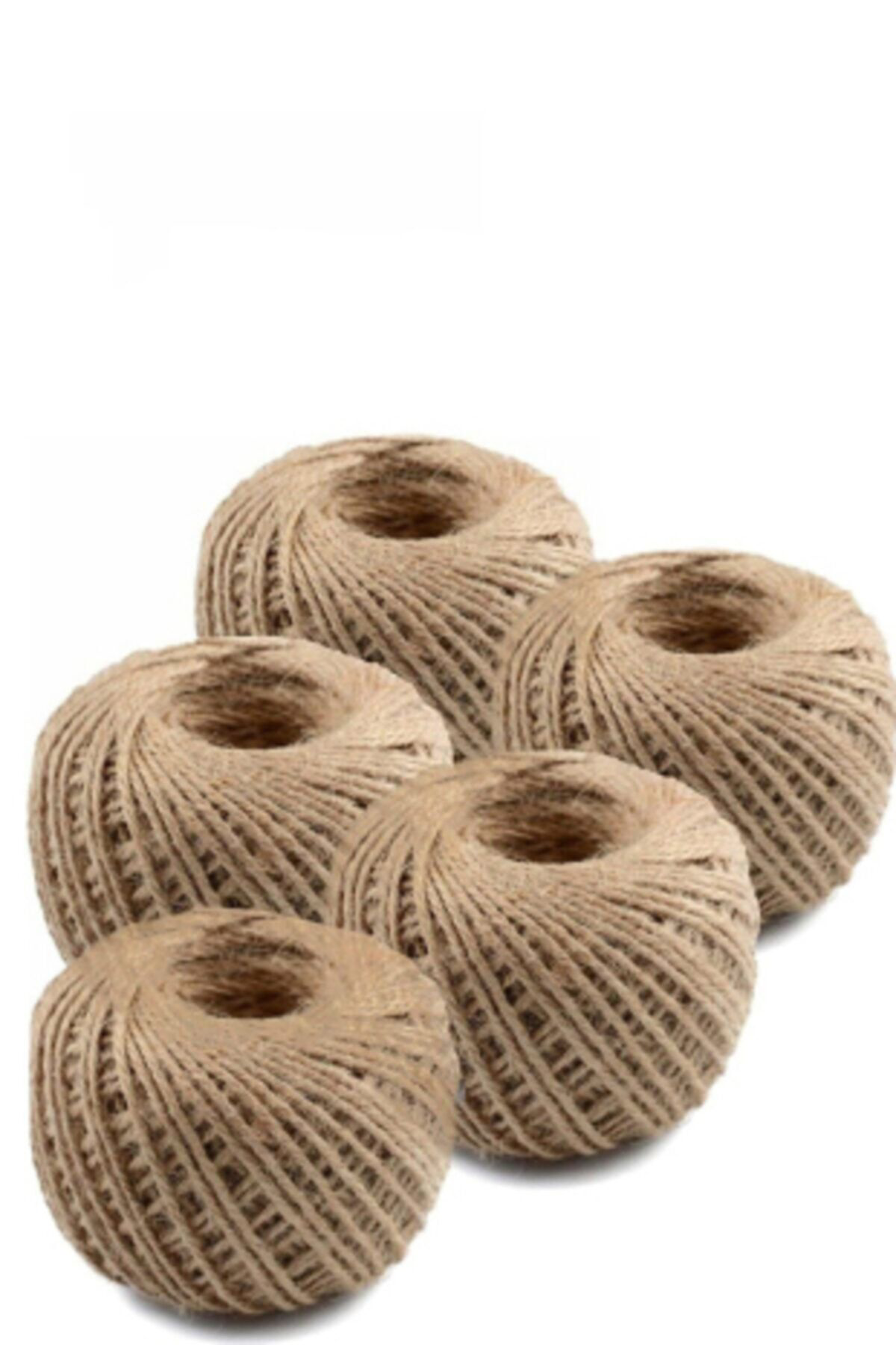 Övgü Home Hasır İpi, Çuval İpi, Kırnap İpi, Jüt İpi 100 Gram, 5 Adet
