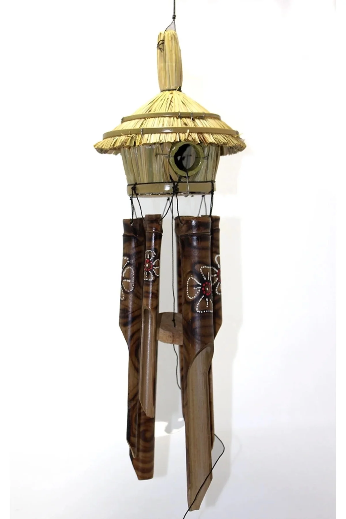 Hasır Kuş Yuvalı Bambu Çan 3dıarta-13
