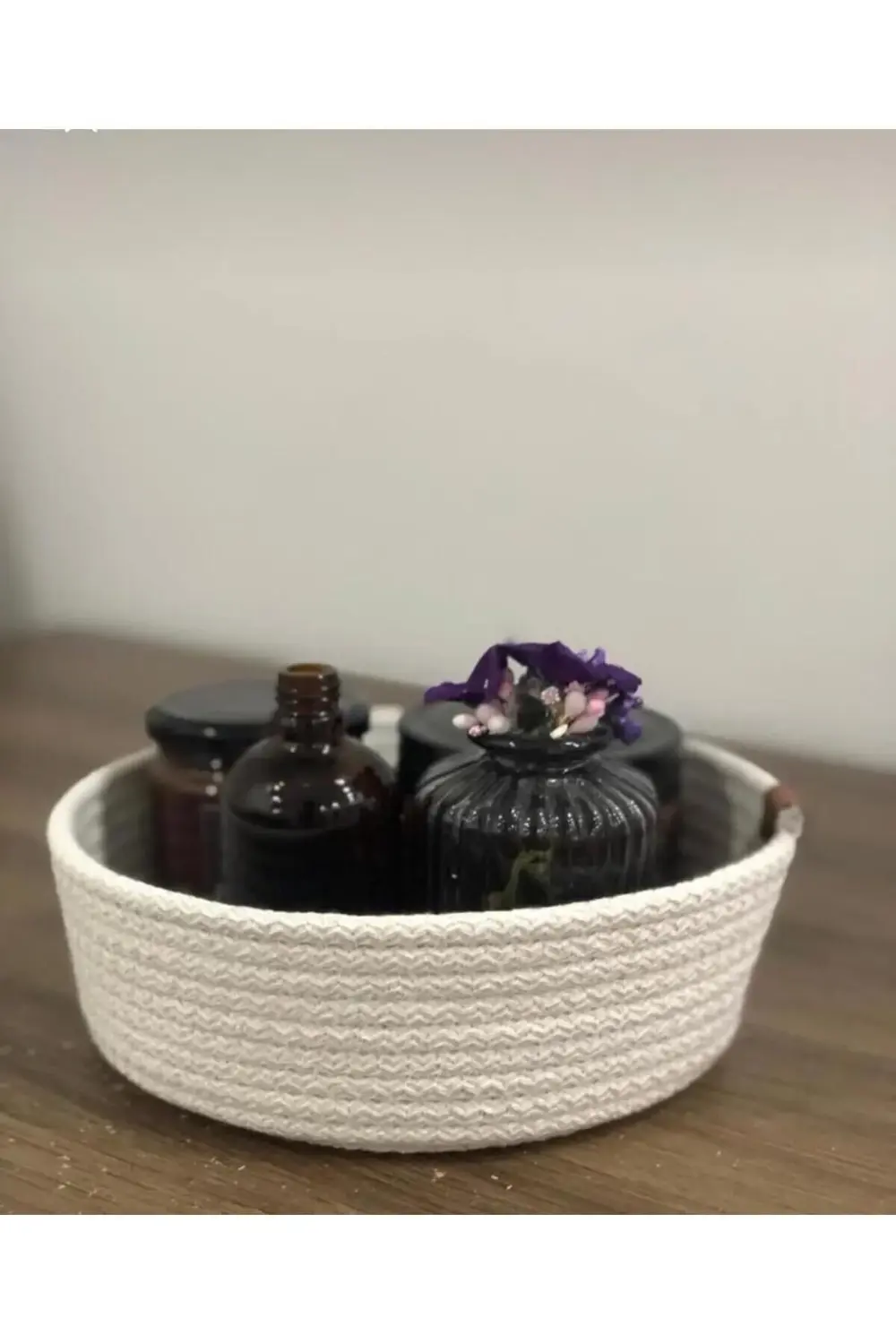 Hasır sepet, çok amaçlı 3lü el yapımı organizer sepet