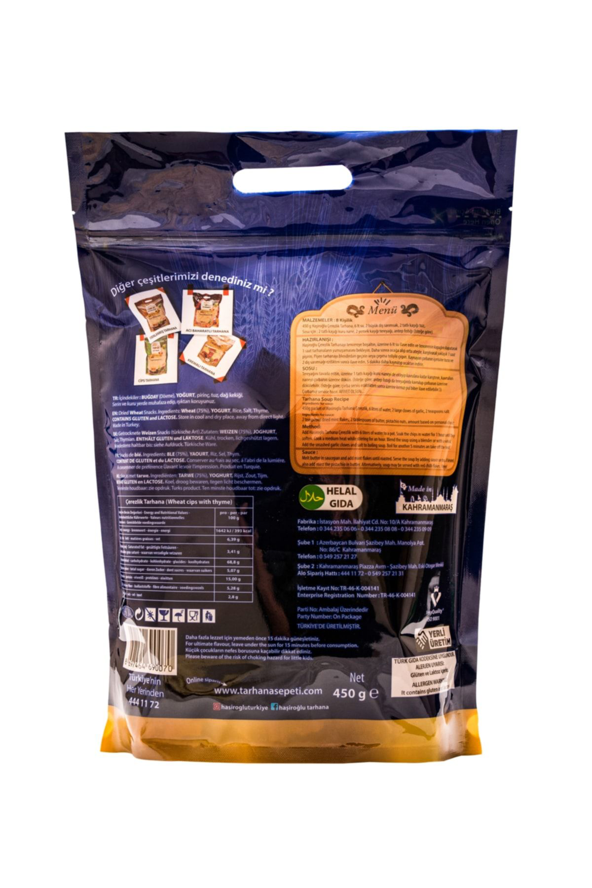 Haşiroğlu  Çerezlik Tarhana 450 Gr