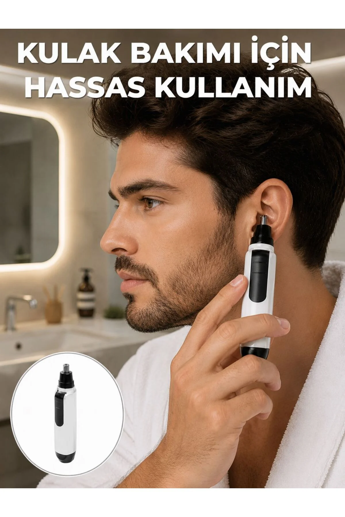 Hassas 3D Bıçaklı Kulak Ve Burun Tıraş Makinesi Yeni Nesil Hassas 3D Bıçaklı Kulak Ve Burun Tıraş Makinesi Yeni Nesil