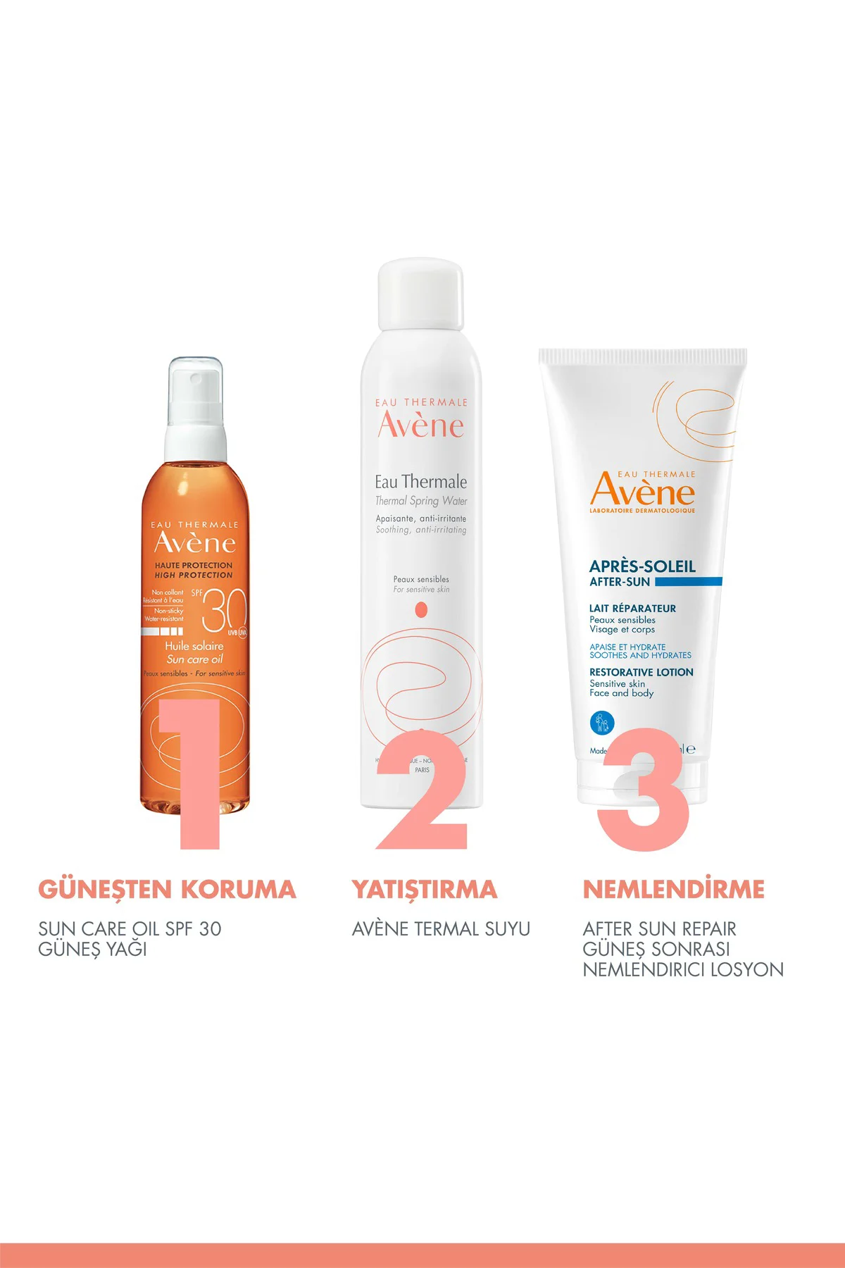 Hassas Ciltler için Bronzlaştırıcı Etkili Sprey Güneş Yağı SPF30 
