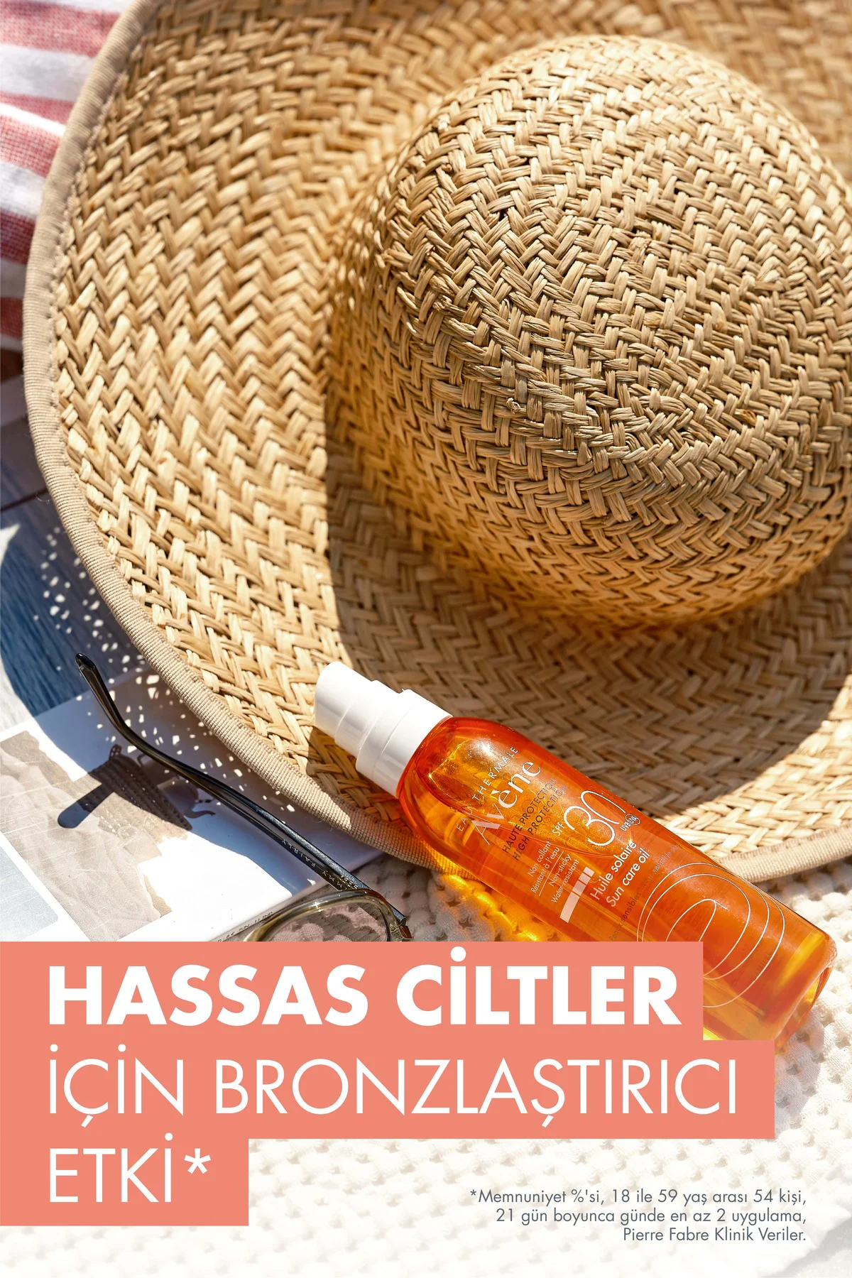 Hassas Ciltler için Bronzlaştırıcı Etkili Sprey Güneş Yağı SPF30 