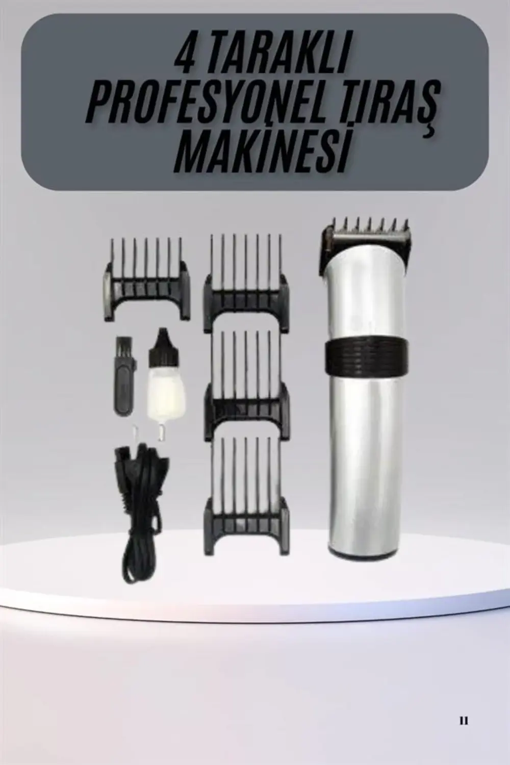 Hassas Ciltlere Özel Saç Sakal ve Vücut Kuaför Tipi Şarjlı Tıraş