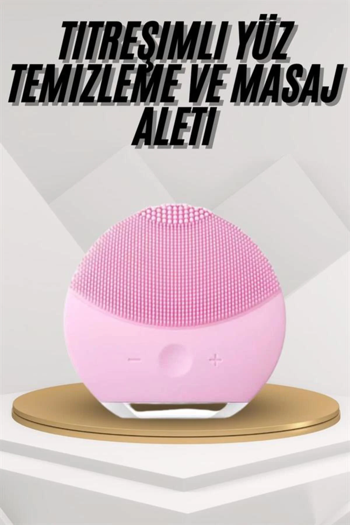 Hassas Ciltlere Özel Titreşimli Yüz Temizleme ve Masaj Aleti - Li