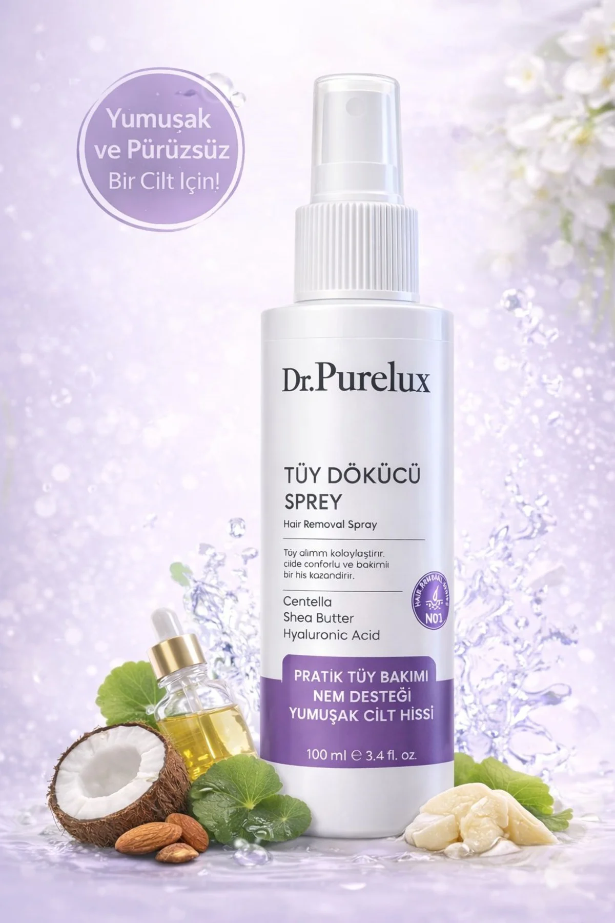 Hassas Ciltlere Uygun Tüy Dökücü Sprey – Pürüzsüz ve Yumuşak Cilt