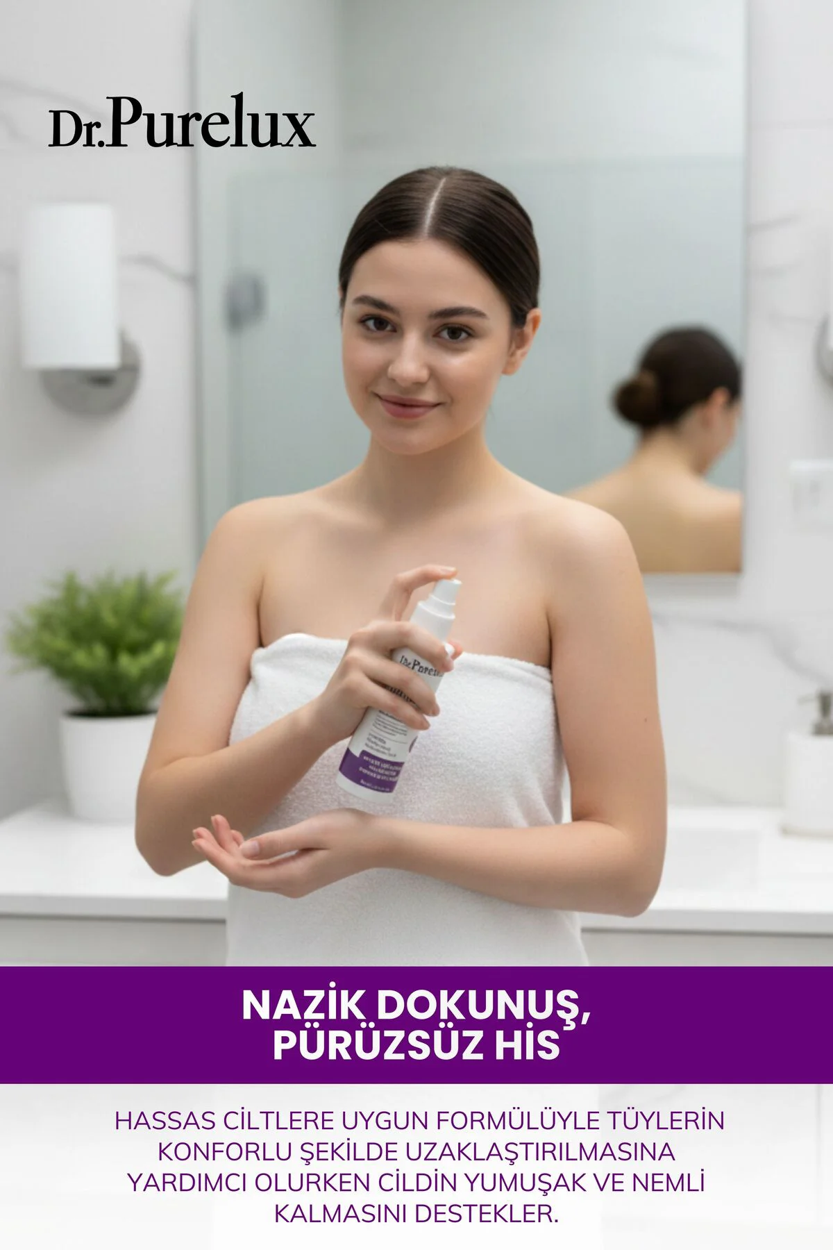 Hassas Ciltlere Uygun Tüy Dökücü Sprey – Pürüzsüz ve Yumuşak Cilt