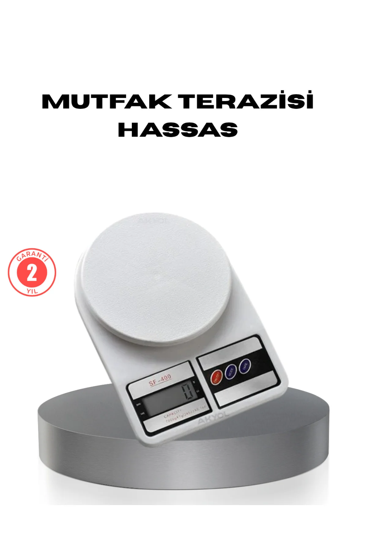 Hassas Dijital Mutfak Tartısı – 1G Doğruluk, Lcd Ekran, Otomatik 