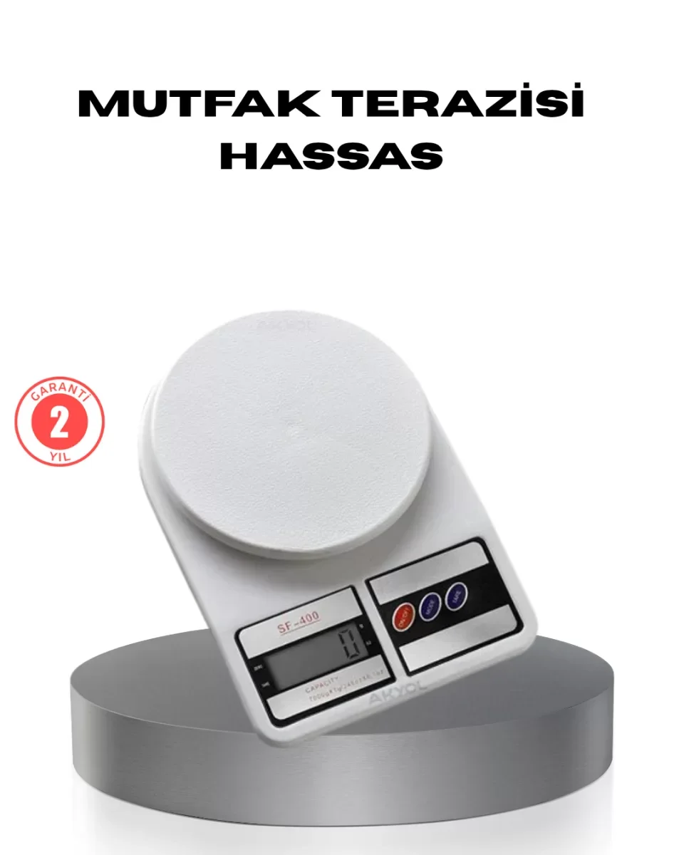 Hassas Dijital Mutfak Tartısı – 1g Doğruluk, LCD Ekran, Otomatik Kapanma - Lisinya