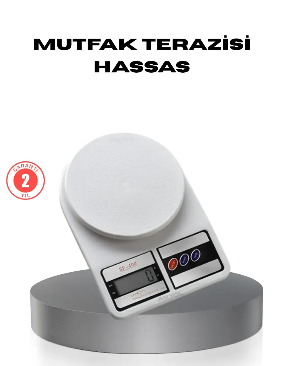 Hassas Dijital Mutfak Tartısı – 1g Doğruluk, LCD Ekran, Otomatik