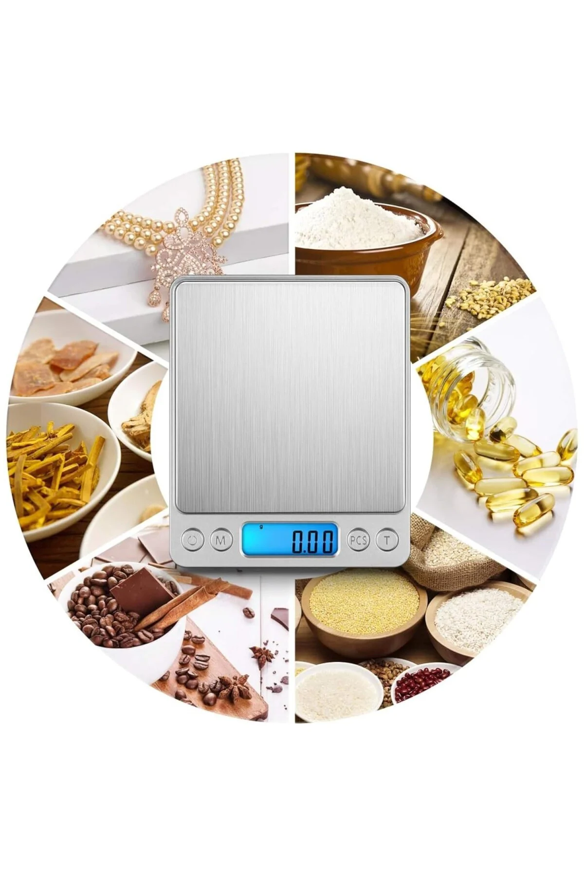 Hassas Kuyumcu Terazi, 500 gr - 0.01 gr Geniş Ölçü Aralığı, LCD E