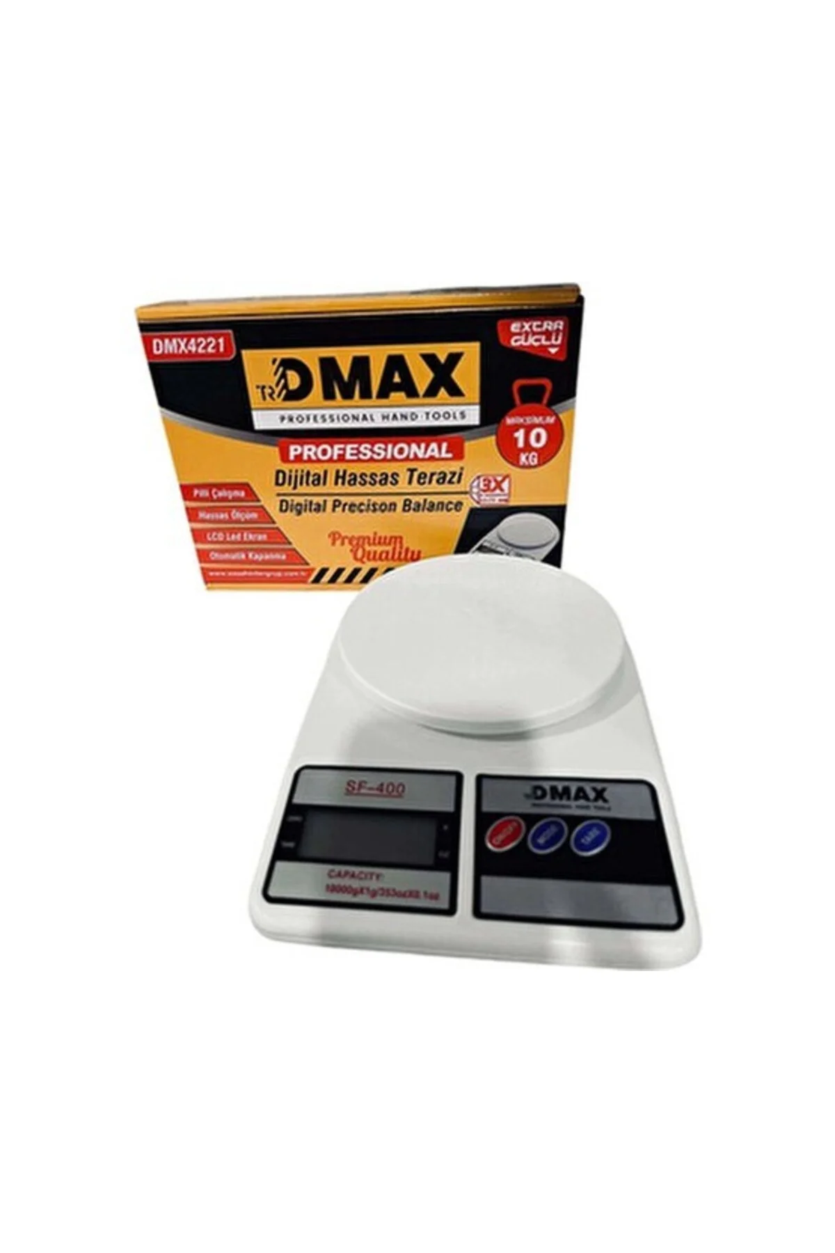 Hassas Masa Terazisi 10 kg DMX4221 Beyaz Renkli Dijital Ölçüm Aleti Hassas Masa Terazisi 10 kg DMX4221 Beyaz Renkli Dijital Ölçüm Aleti