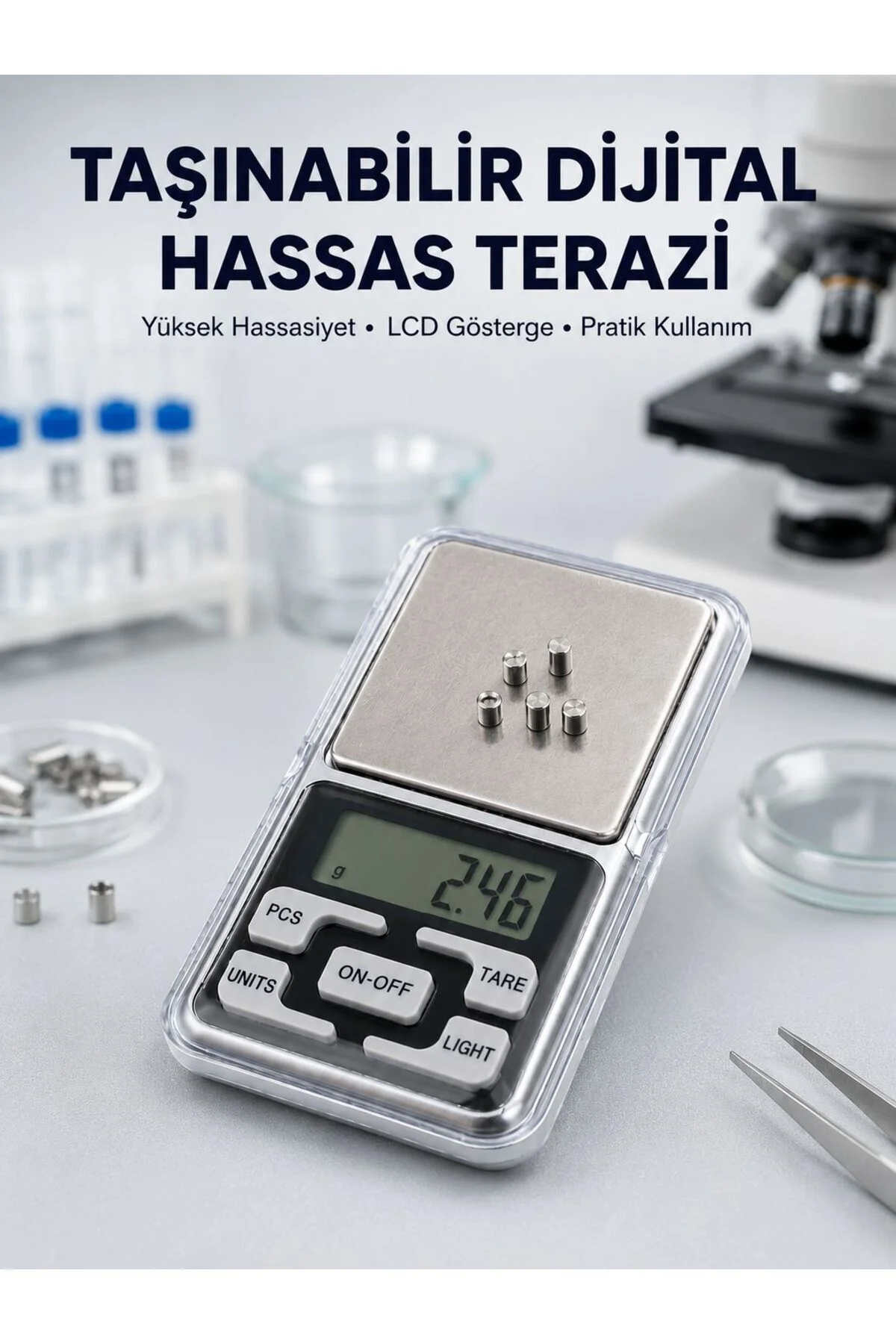 Hassas Tartım İçin Dijital Cep Terazisi Sayma Modlu Hassas Tartım İçin Dijital Cep Terazisi Sayma Modlu