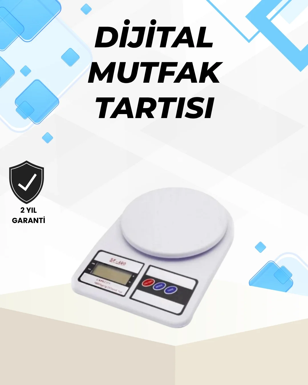 Hassas Tartım İçin Dijital Mutfak Terazisi – 10kg / 1g Hassas Tartım İçin Dijital Mutfak Terazisi – 10kg / 1g