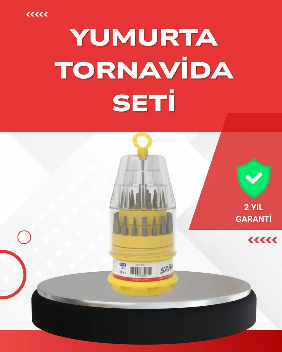 Hassas Tornavida Seti - Elektronik Onarım, Bakım ve Montaj İçin Kaymaz Saplı Çözüm