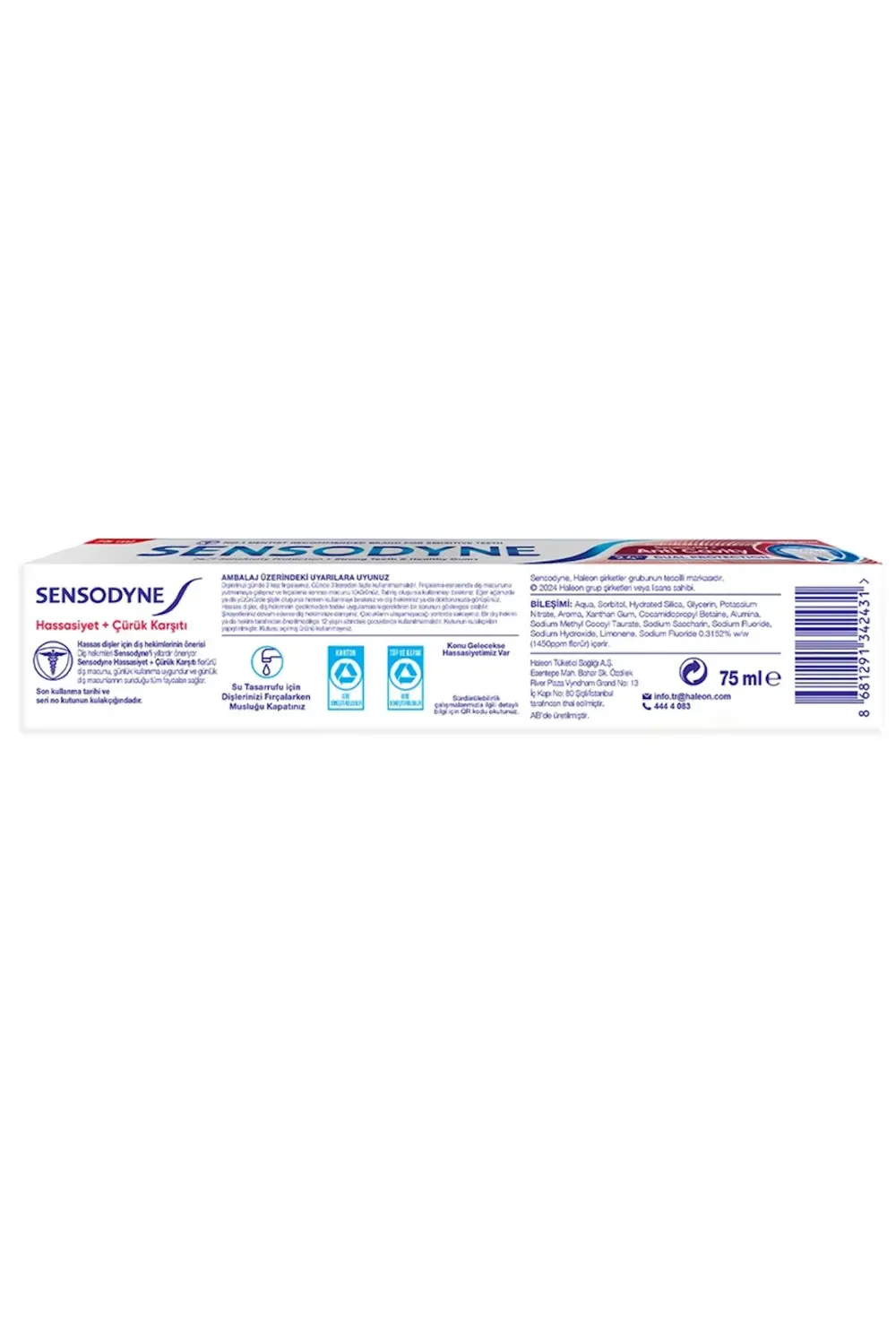 Hassasiyet + Çürük Karşıtı Diş Macunu 75 ml x 4 Adet