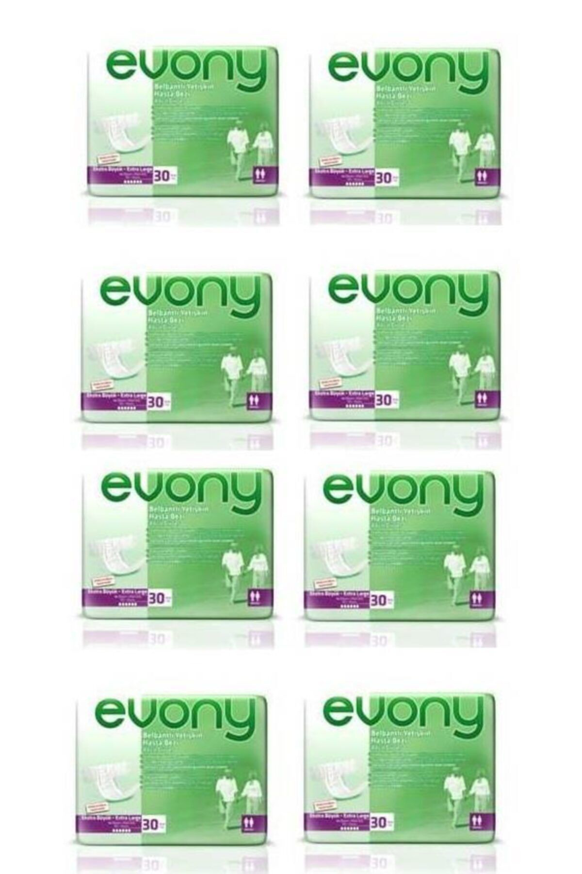 Evony Hasta Bezi 240 Adet Extra Large Ekstra Büyük Xl 30Lu 8 Paket