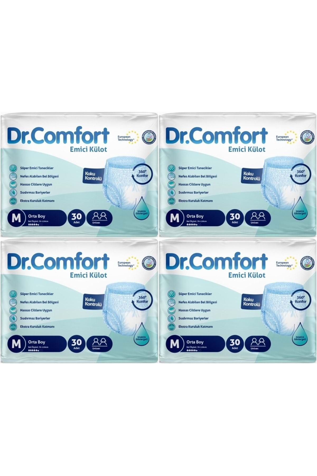 Hasta Bezi Yetişkin Emici Külot M-orta 120 Adet (4PK*30)