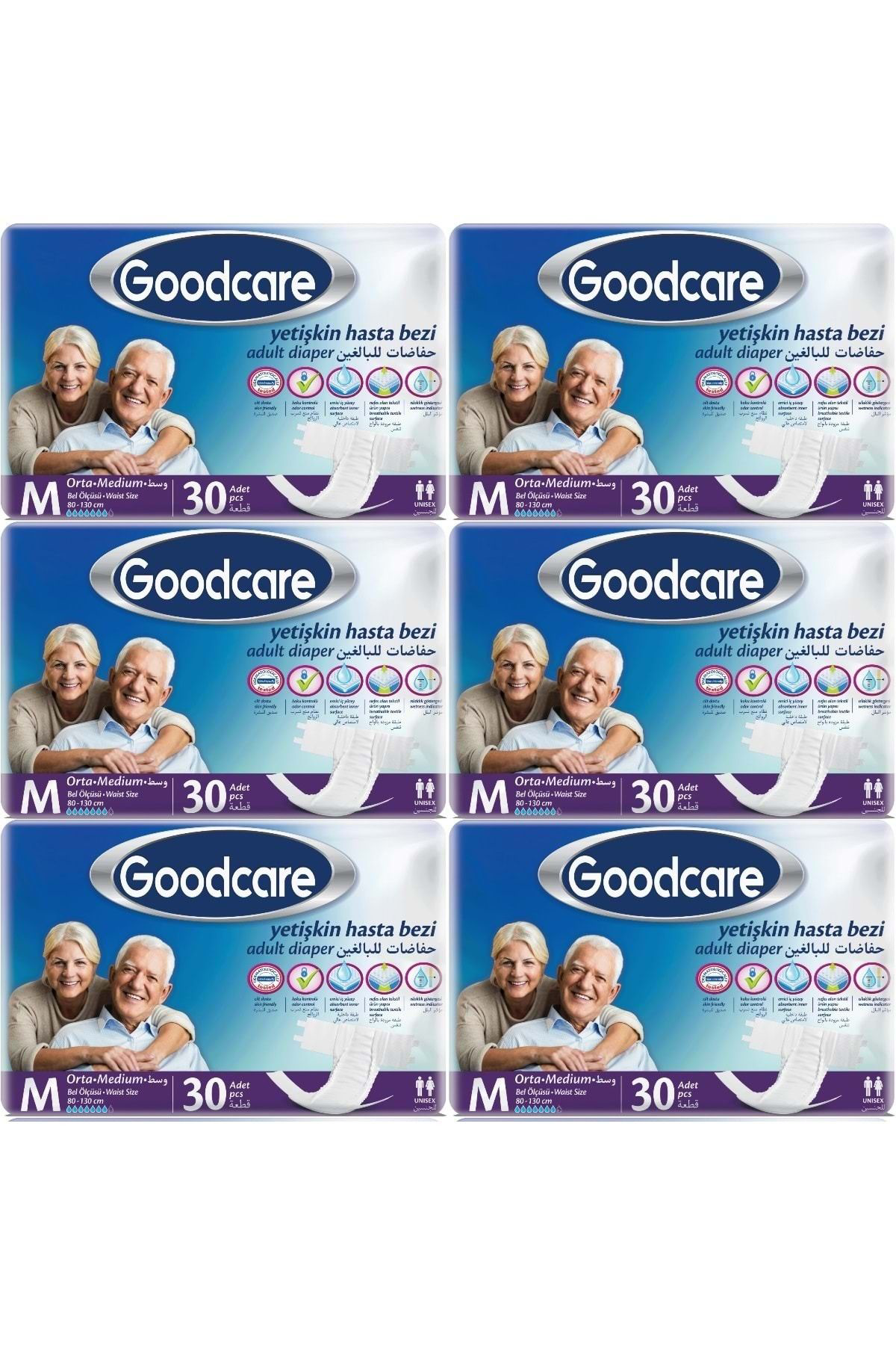 Goodcare Hasta Bezi Yetişkin Bel Bantlı Tekstil Yüzey M Medium - Orta 180 