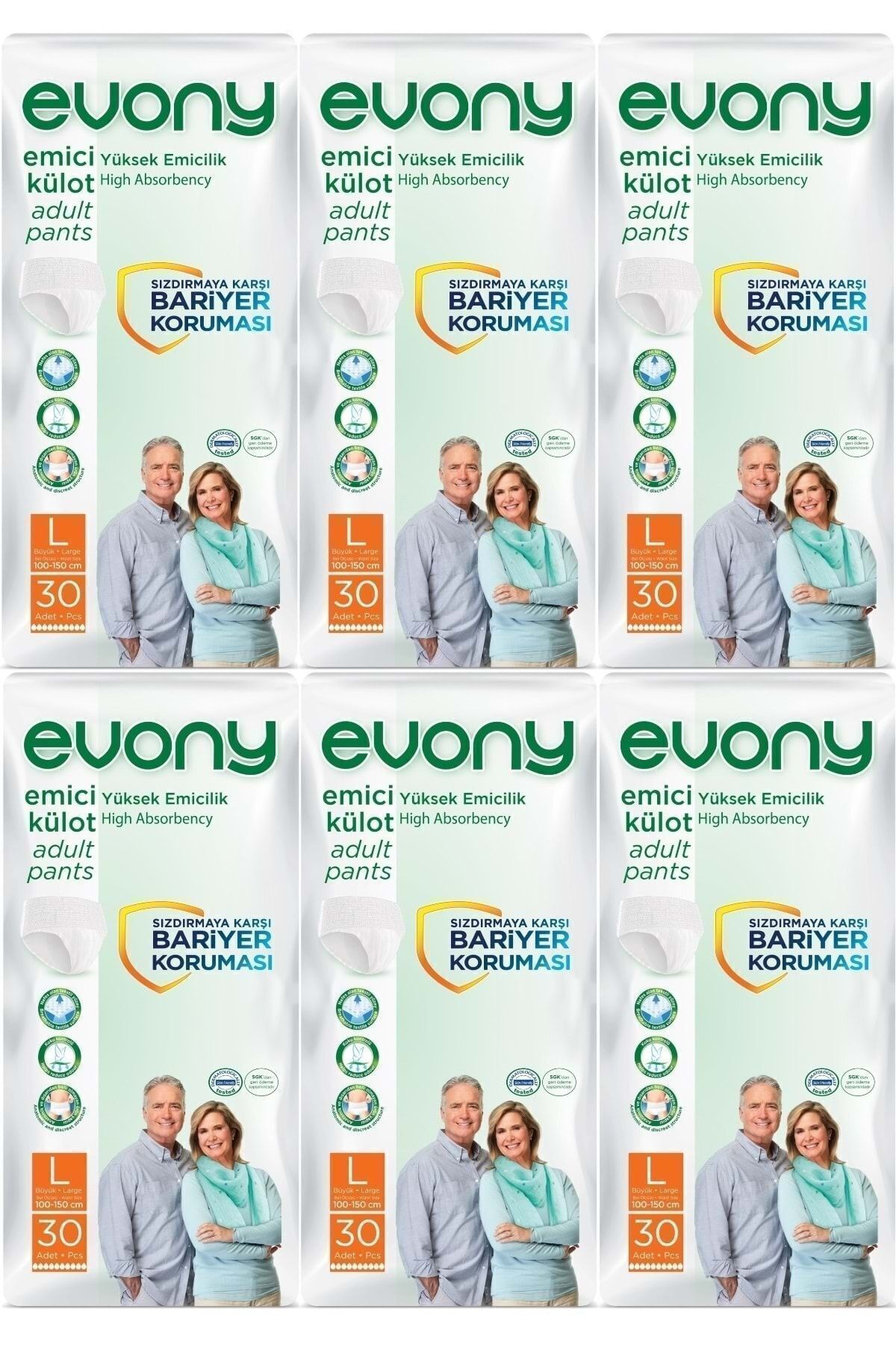 Hasta Bezi Yetişkin Emici Külot L-büyük Boy 180 Adet (6pk*30)