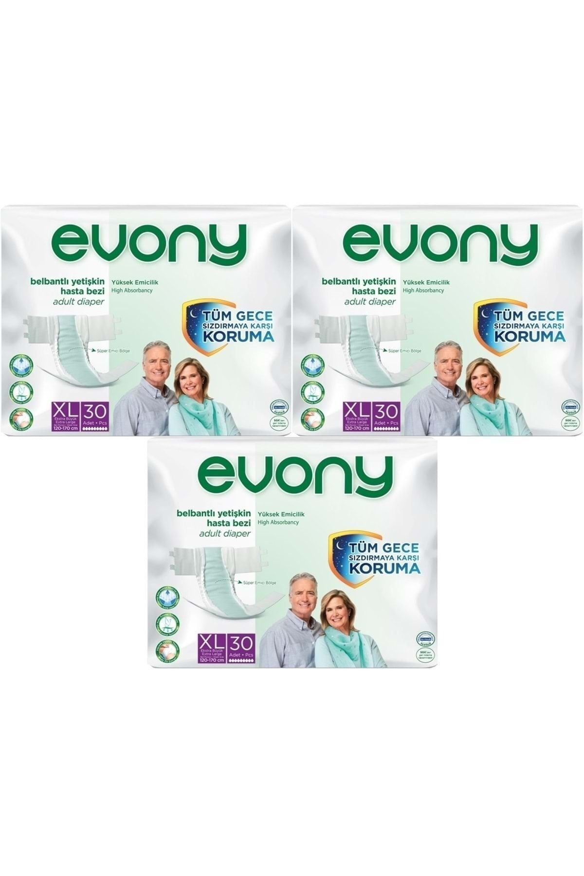 Evony Hasta Bezi Yetişkin Bel Bantlı Tekstil Yüzey Extra Large- Ekstra 