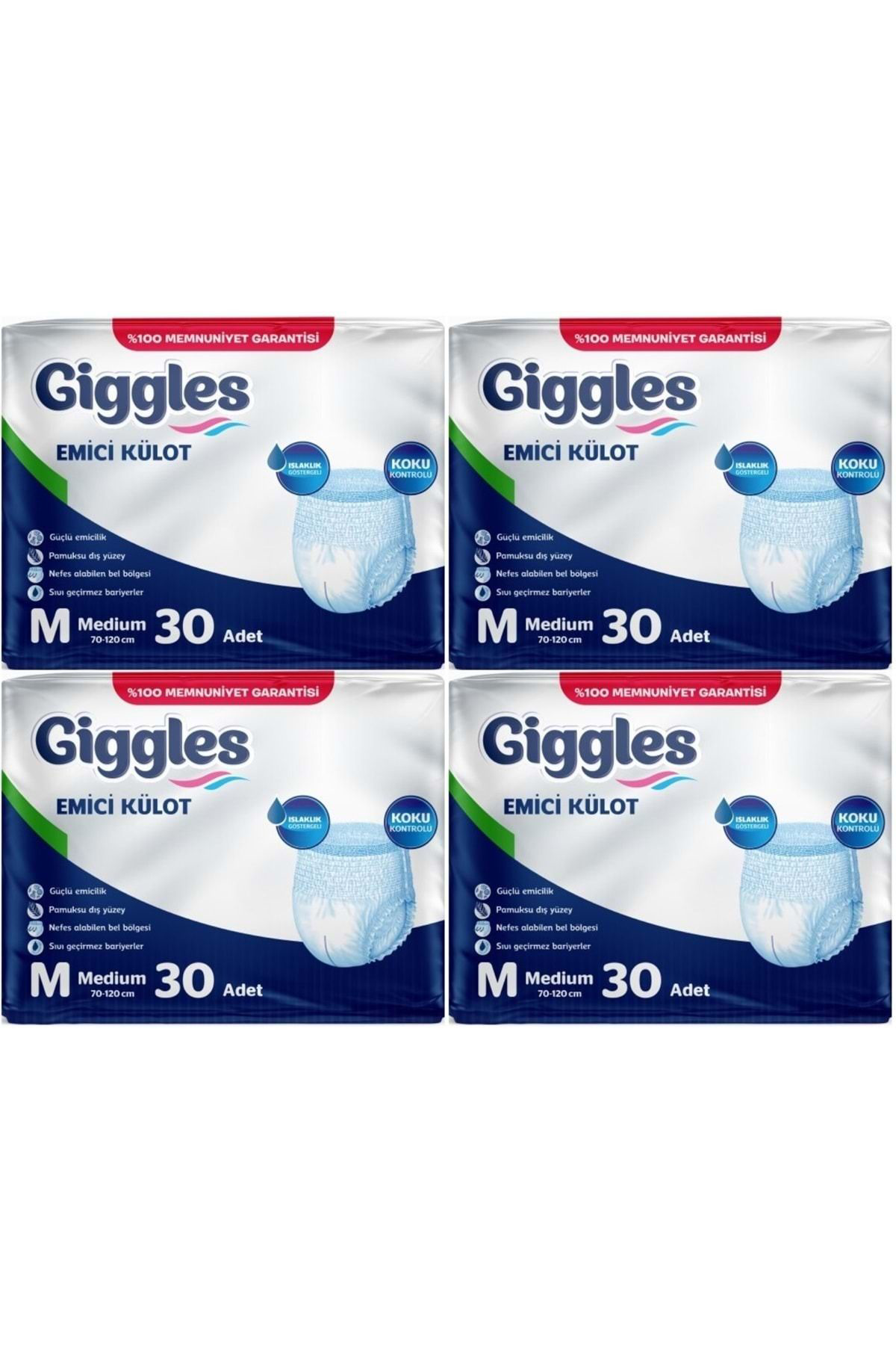 Hasta Bezi Yetişkin Emici Külot M-Orta 120 Adet (4Pk*30)