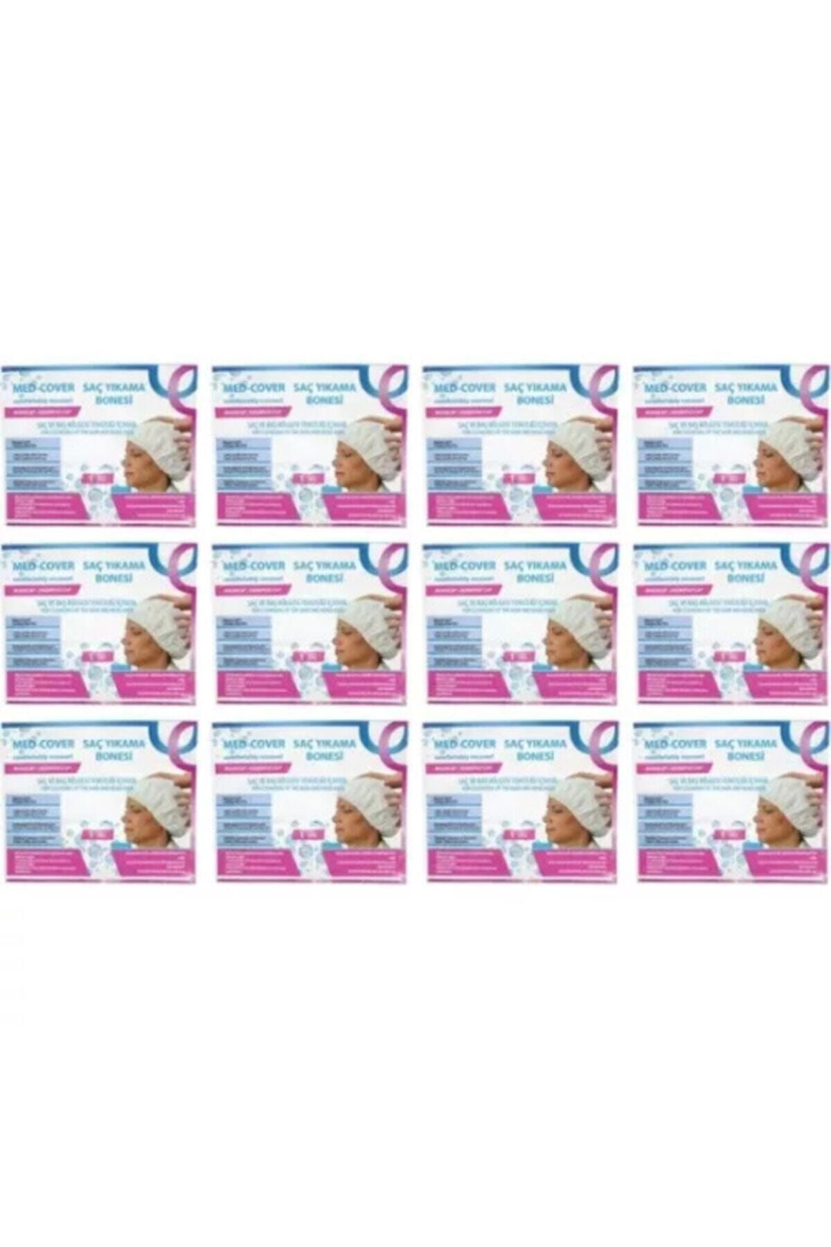 Hasta Saç Bakım/temizleme/yıkama Bonesi (12 Adet/paket)