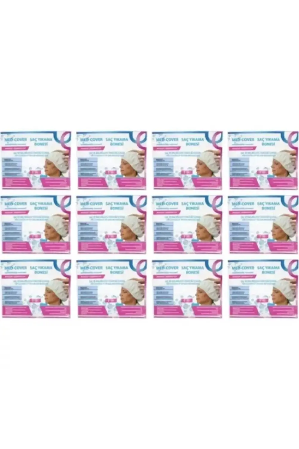 Hasta Saç Bakım/temizleme/yıkama Bonesi (12 Adet/paket)