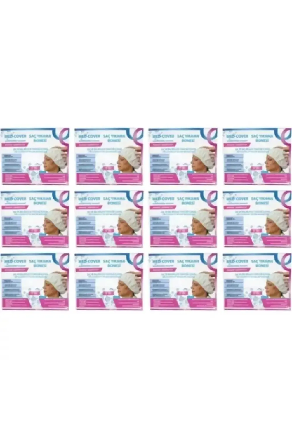 Hasta Saç Bakım/temizleme/yıkama Bonesi (12 Adet/paket)