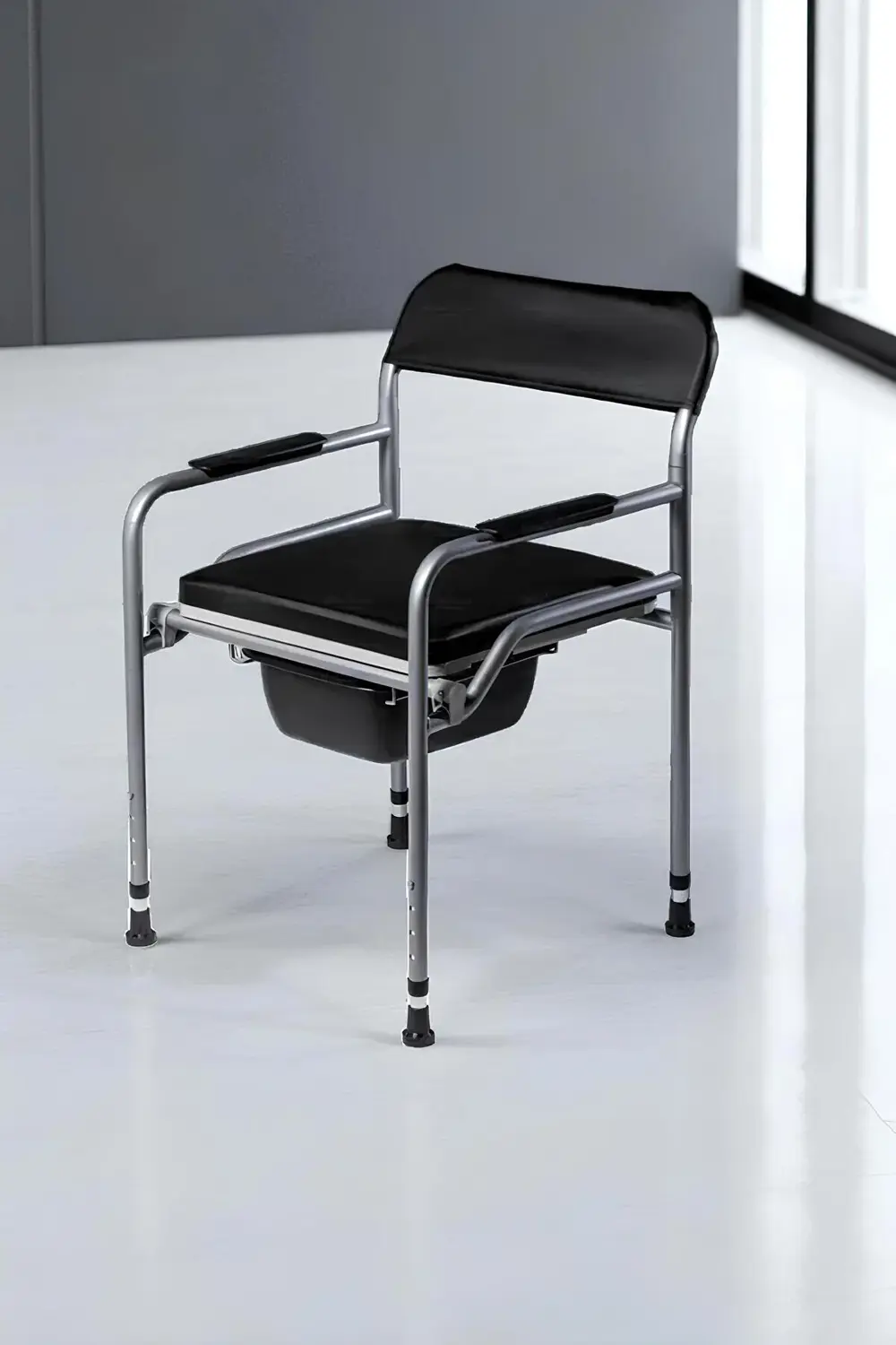 Hasta Yaşlı Tuvaleti Sandalyesi Seyyar Katlanabilir Klozetli Lazı