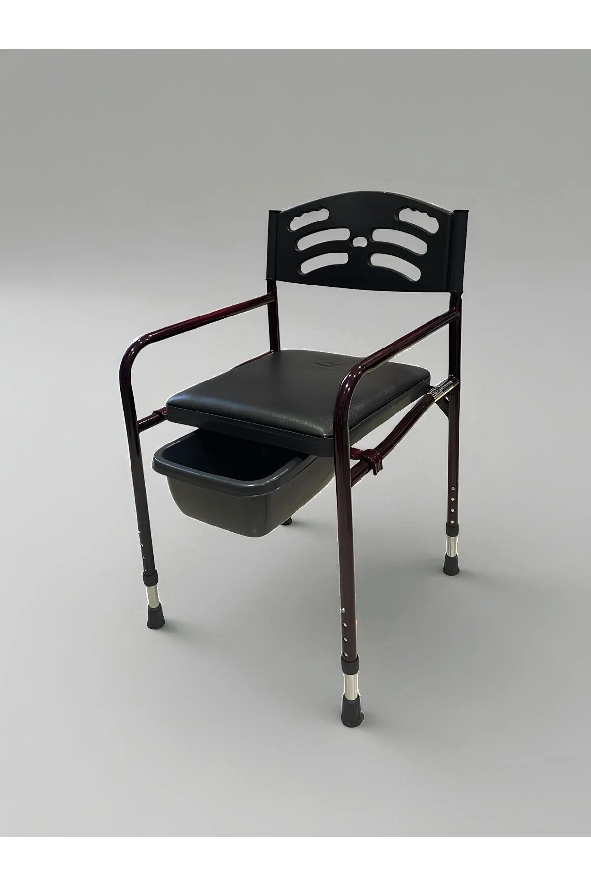 Hasta Yaşlı Tuvaleti Sandalyesi Seyyar Katlanabilir Klozetli Lazı