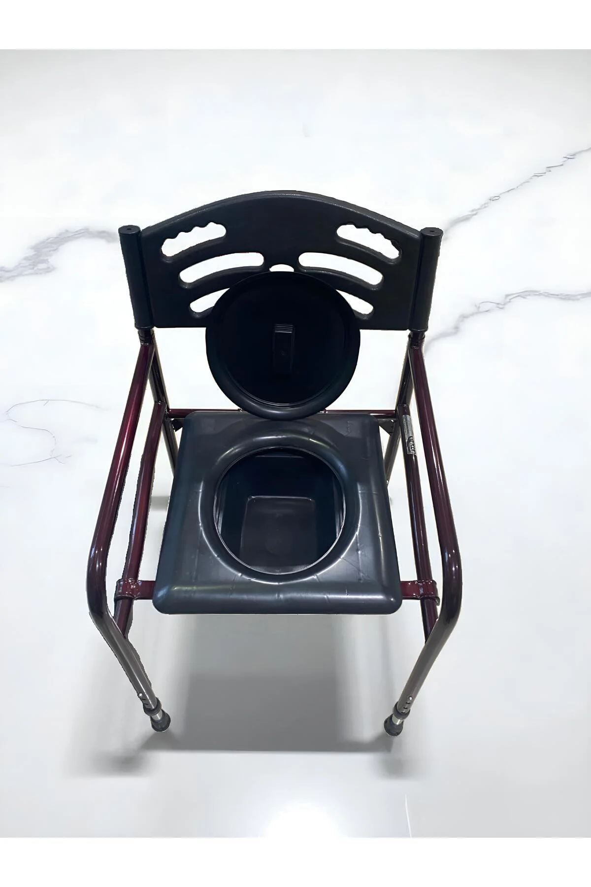 Hasta Yaşlı Tuvaleti Sandalyesi Seyyar Katlanabilir Klozetli Lazı