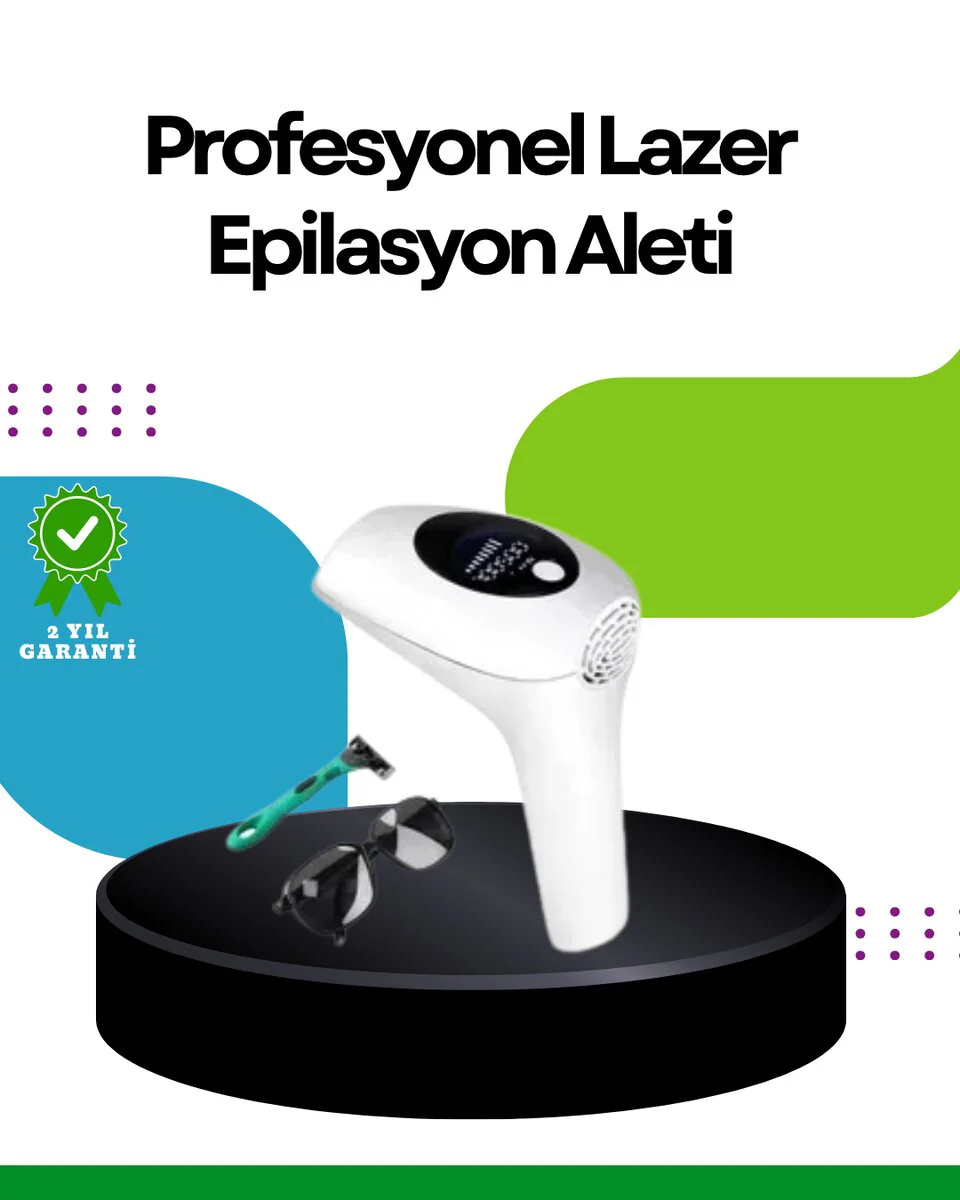 Hasuba IPL Lazer Epilasyon Cihazı HS-262 - 999999 Atımlık Evde Uzun Dönemli Pürüzsüzlük