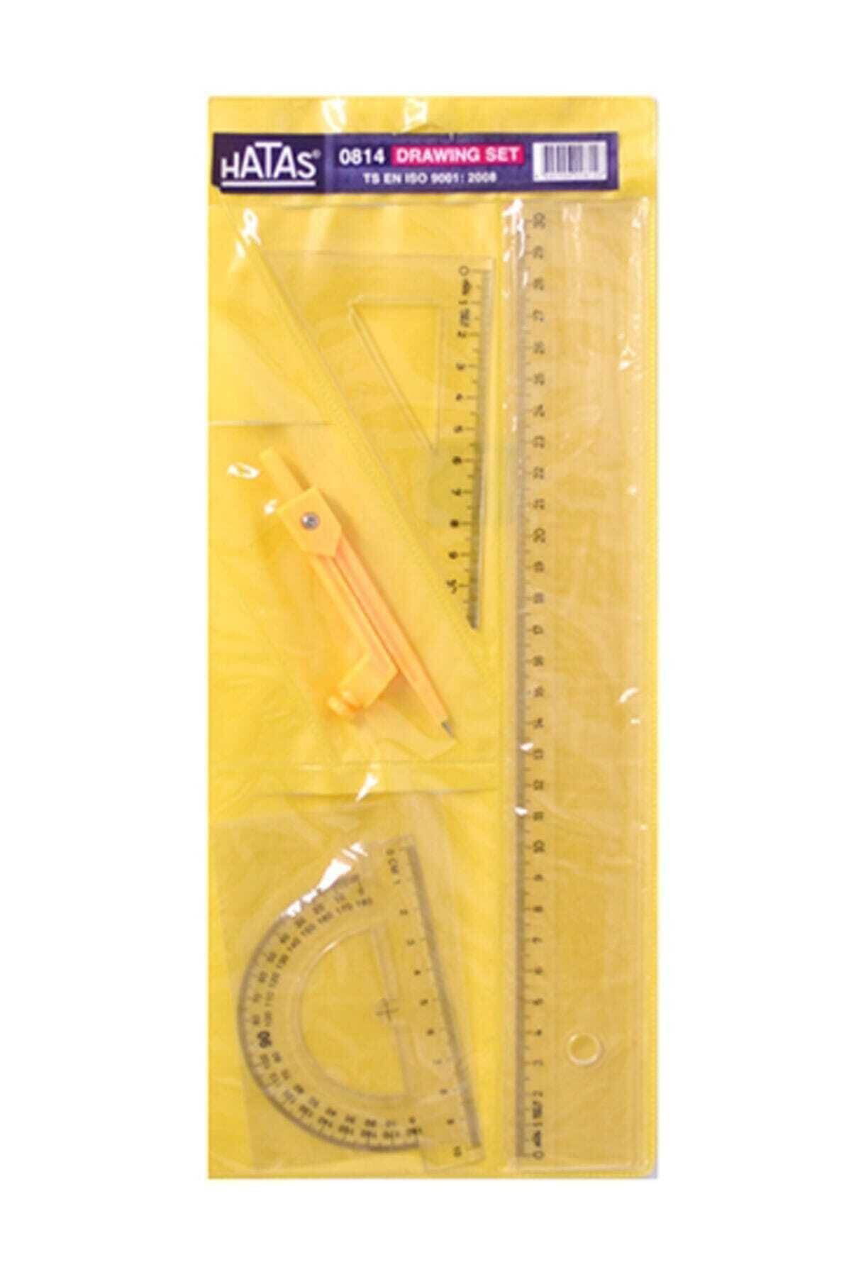 Hatas  Pergelli Ekonomik Çizim Takimi 30 Cm Cetvelli