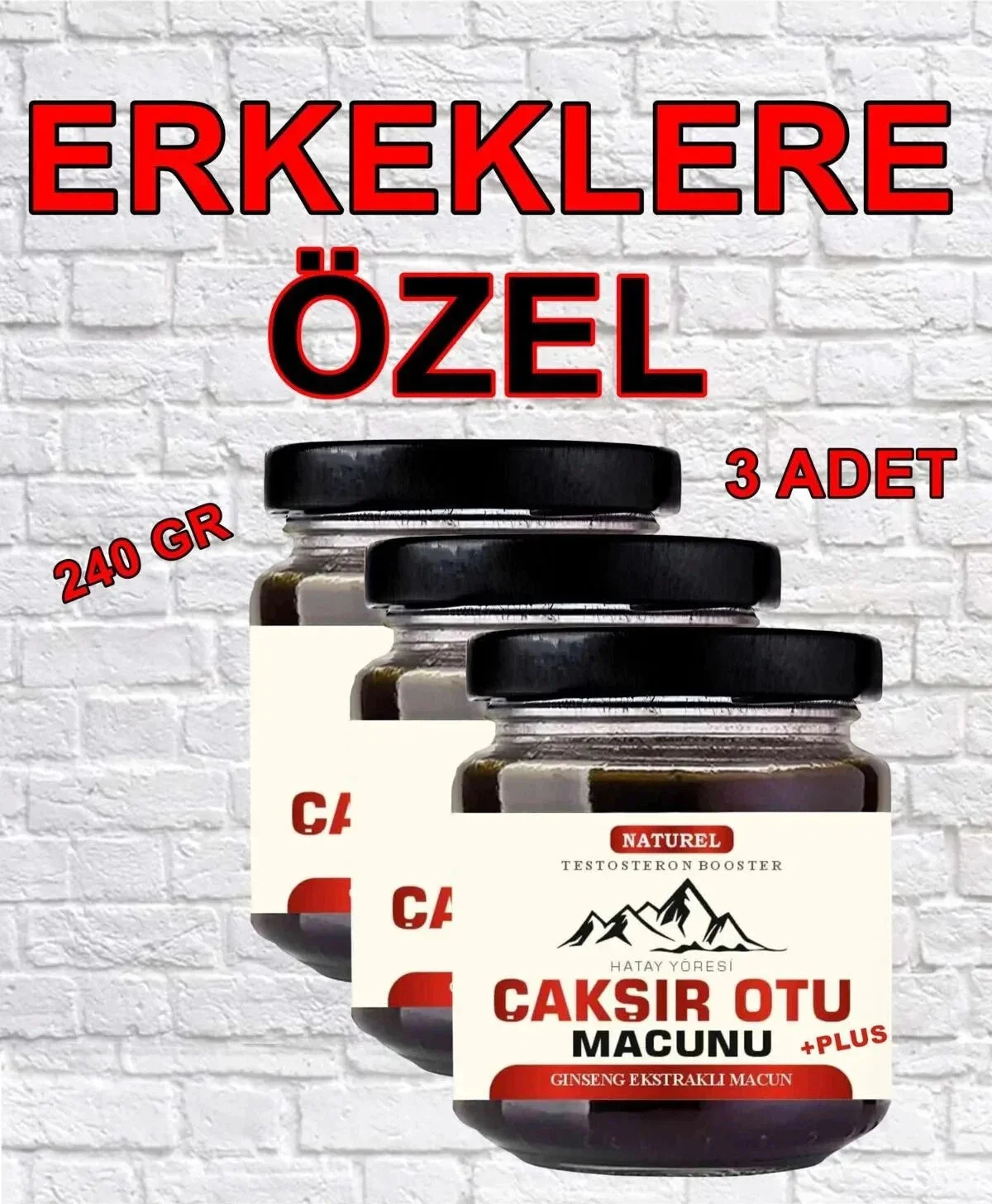 Hatay Çakşır Otu Macunu – Erkekler İçin Doğal Güç Destek 240g x 3 Adet Fiyatı, Yorumları ve Özellikleri