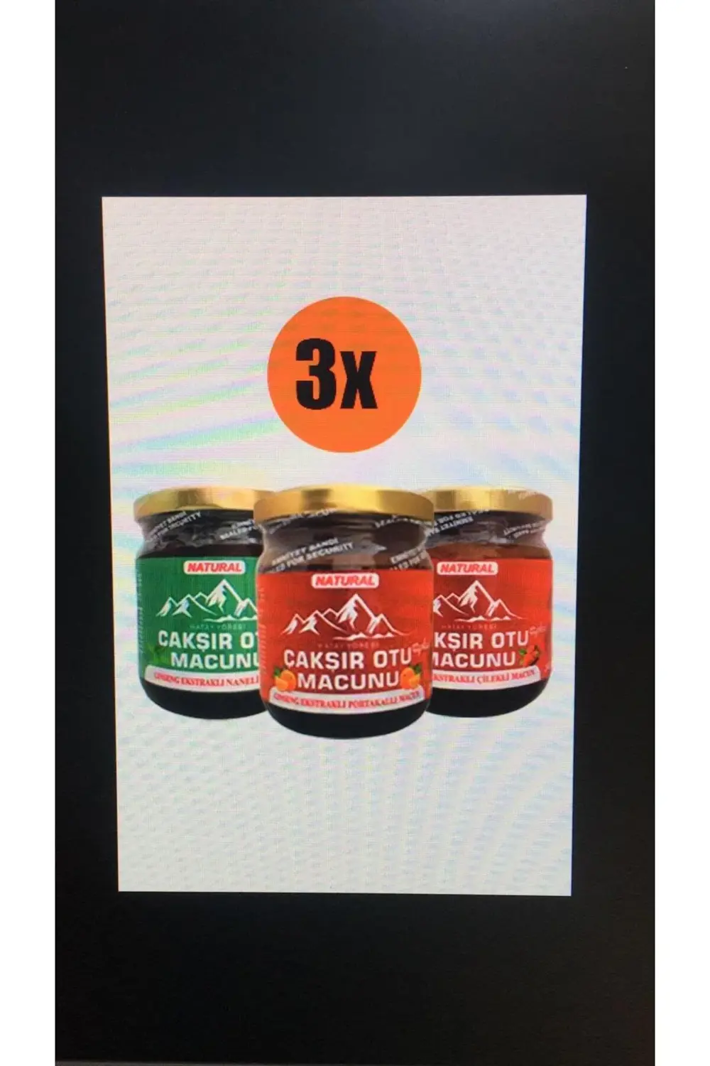 Hatay Yöresi 3 lü (PORTAKAL- ÇİLEK - NANE) Çakşır Otu Macunu 240g