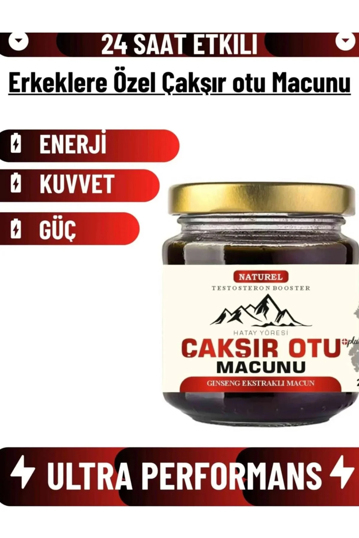 Hatay Yöresi Çakşır Otu Erkeklere Özel Yükseltici Bitkisel Macun 240 gr x 3 Adet