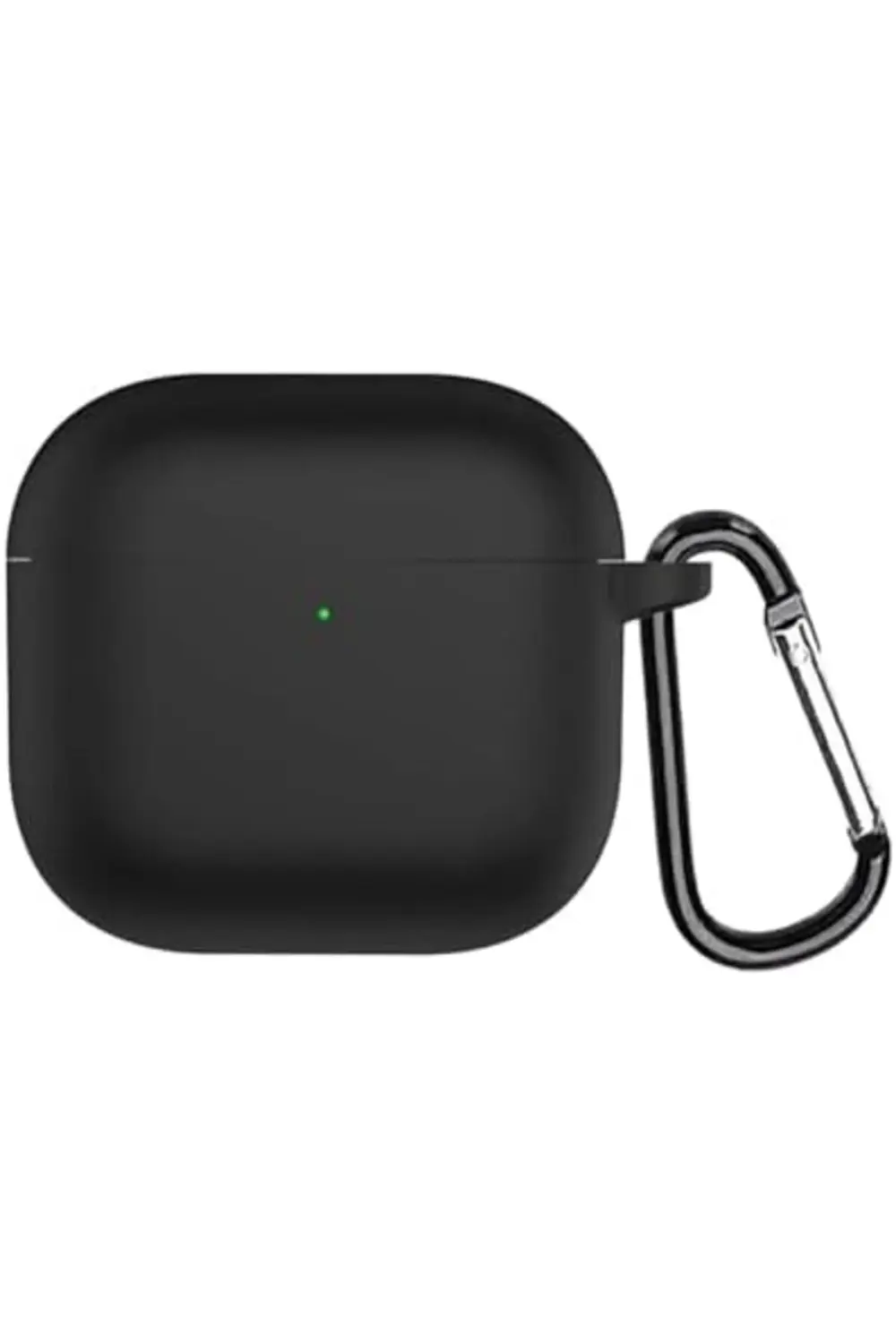 Hatps AirPods 4 Kılıf Askılı Mat Silikon Siyah [AirPods 4 ile Uyu