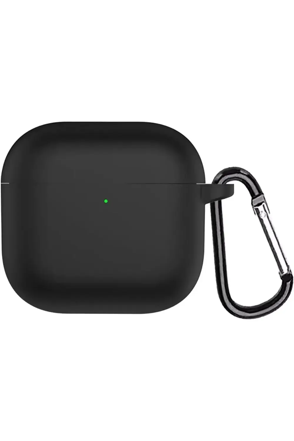Hatps AirPods 4 Kılıf Askılı Mat Silikon Siyah [AirPods 4 ile Uyu