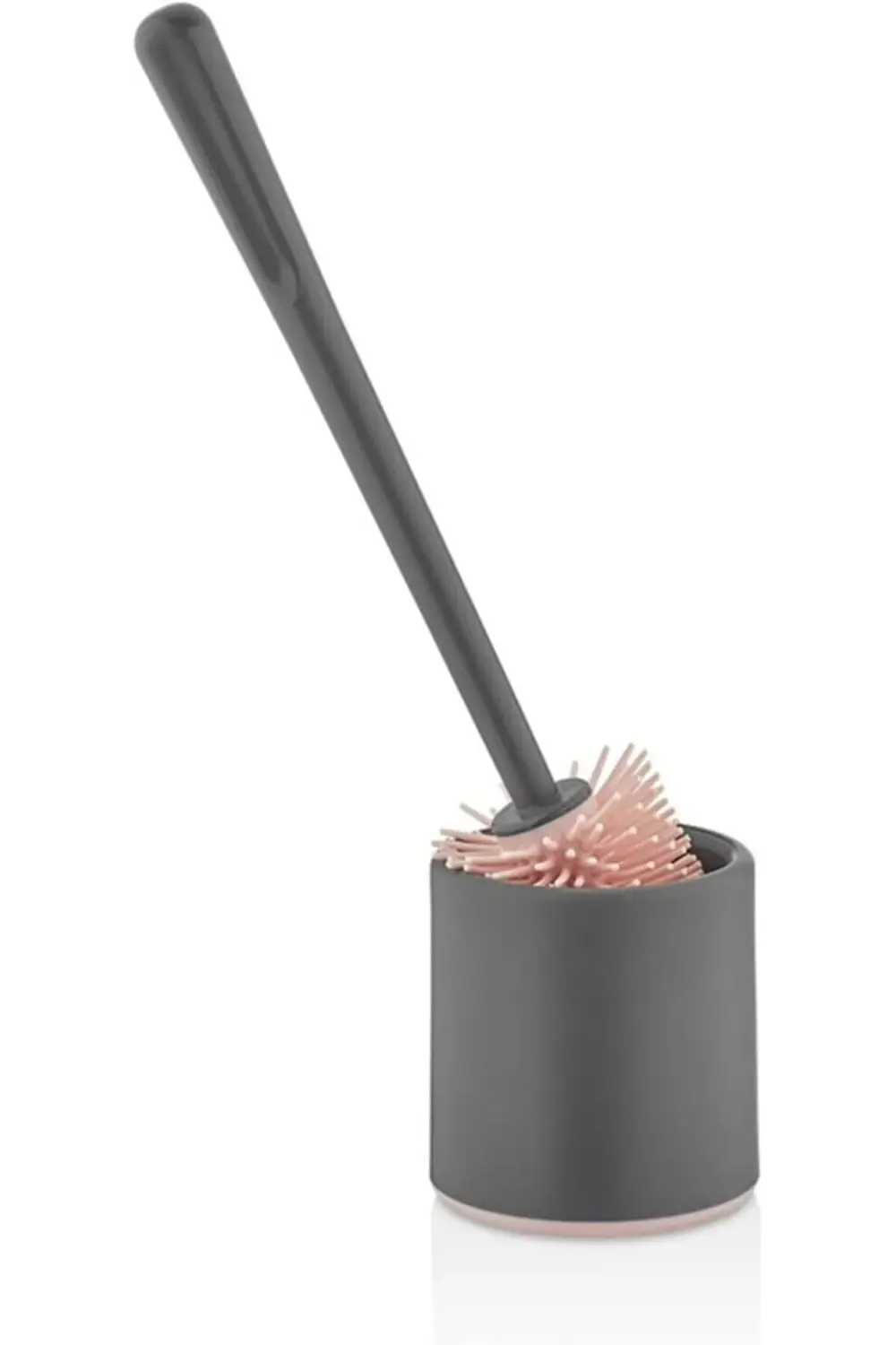 Haus Silikon Wc Tuvalet Fırçası Klozet Fırçası Oval Gri 1185222