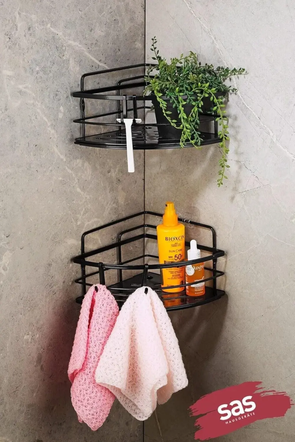 Haus Yapışkanlı Ömür Boyu Paslanmaz Kristal Ayarlanabilir Raf Ban