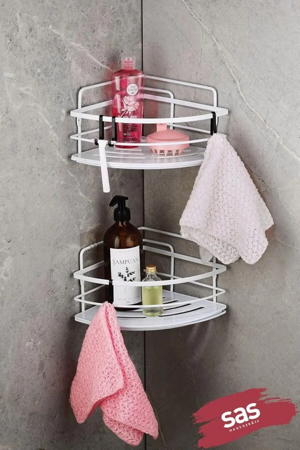 Haus Yapışkanlı Ömür Boyu Paslanmaz Kristal Ayarlanabilir Raf Ban