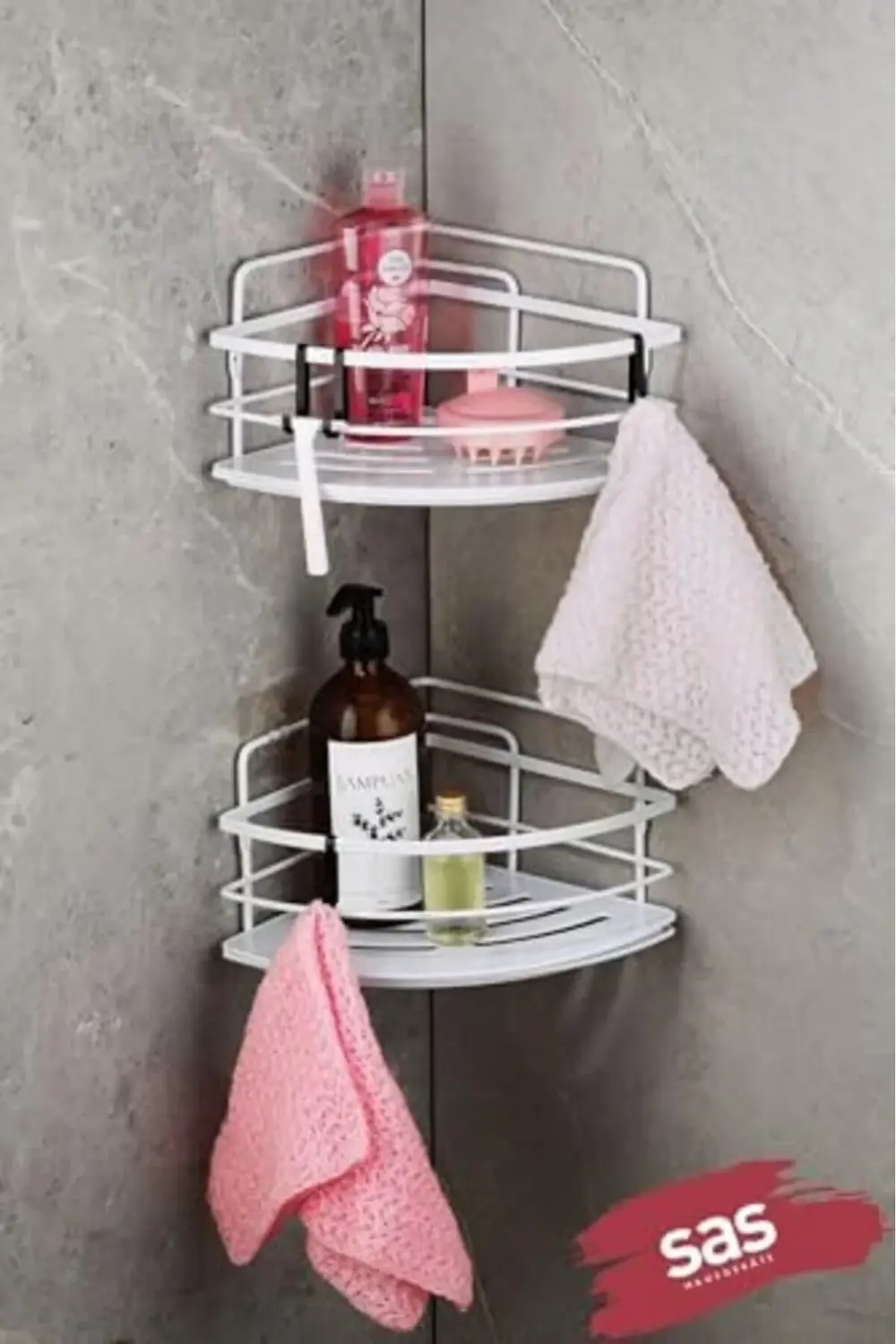 Haus Yapışkanlı Ömür Boyu Paslanmaz Kristal Ayarlanabilir Raf Ban