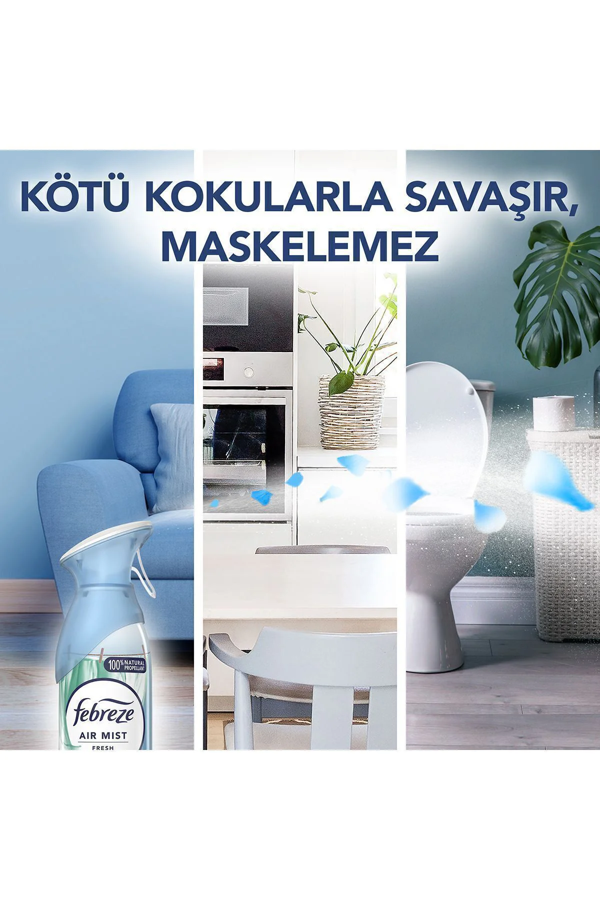 Hava Ferahlatıcı Sprey Oda Kokusu Temiz Çarşaf 185 ml