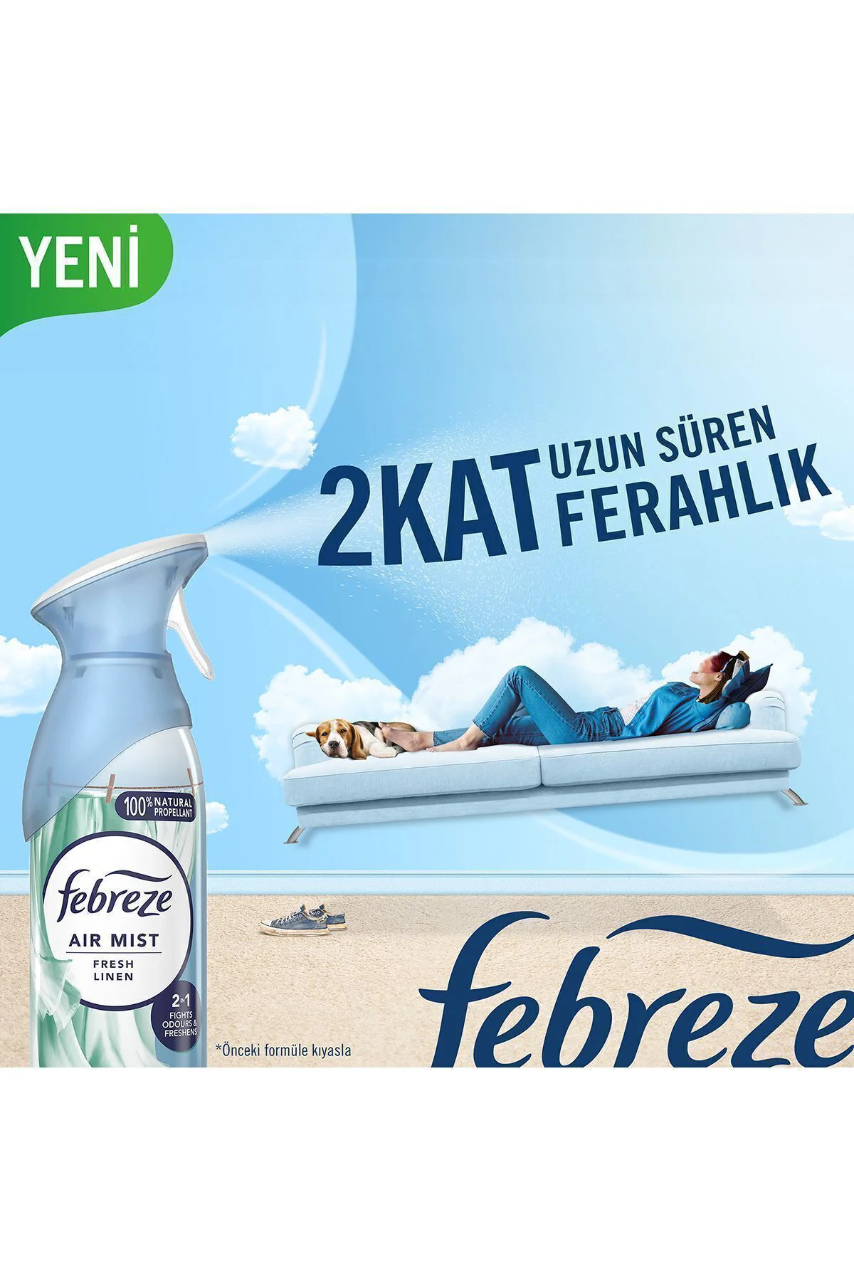 Hava Ferahlatıcı Sprey Oda Kokusu Temiz Çarşaf 185 ml