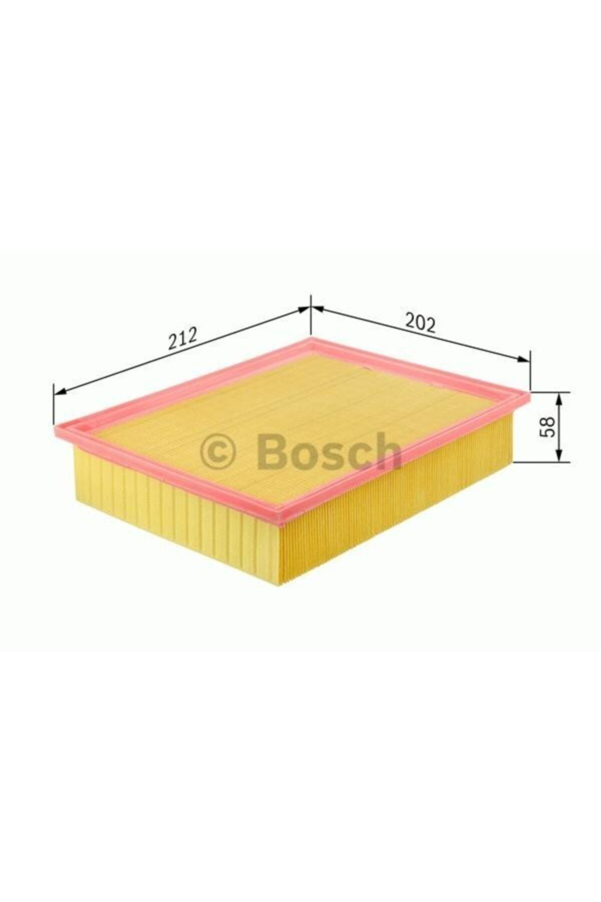 Bosch Hava Filtresi Fiat Doblo 1.6 D 2010,2020- 2.0 D 10=>, Linea 1.4 0