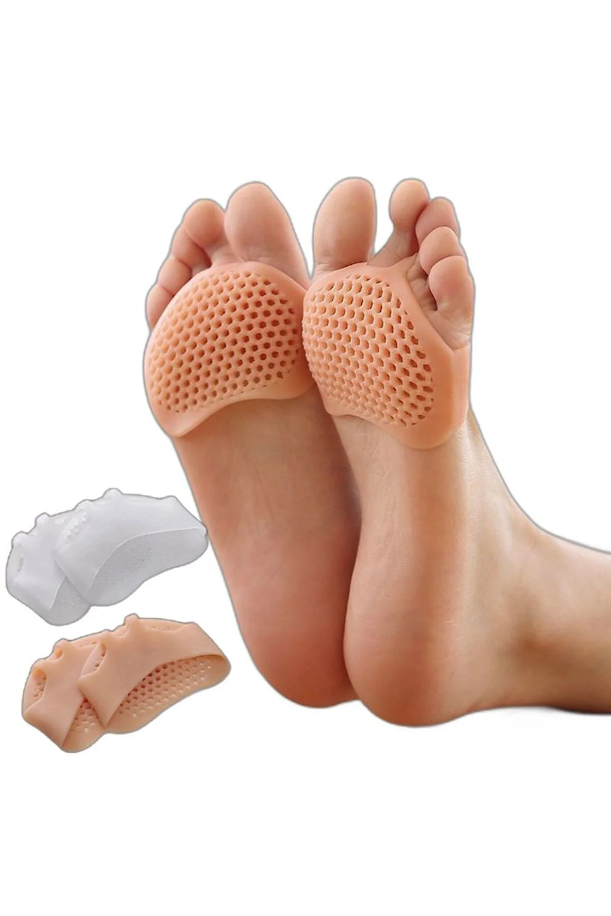 Hava Gözenekli Metatarsal Ped Bunyon Parmak Arası Silikon Orta Parmağa Metatarsal
