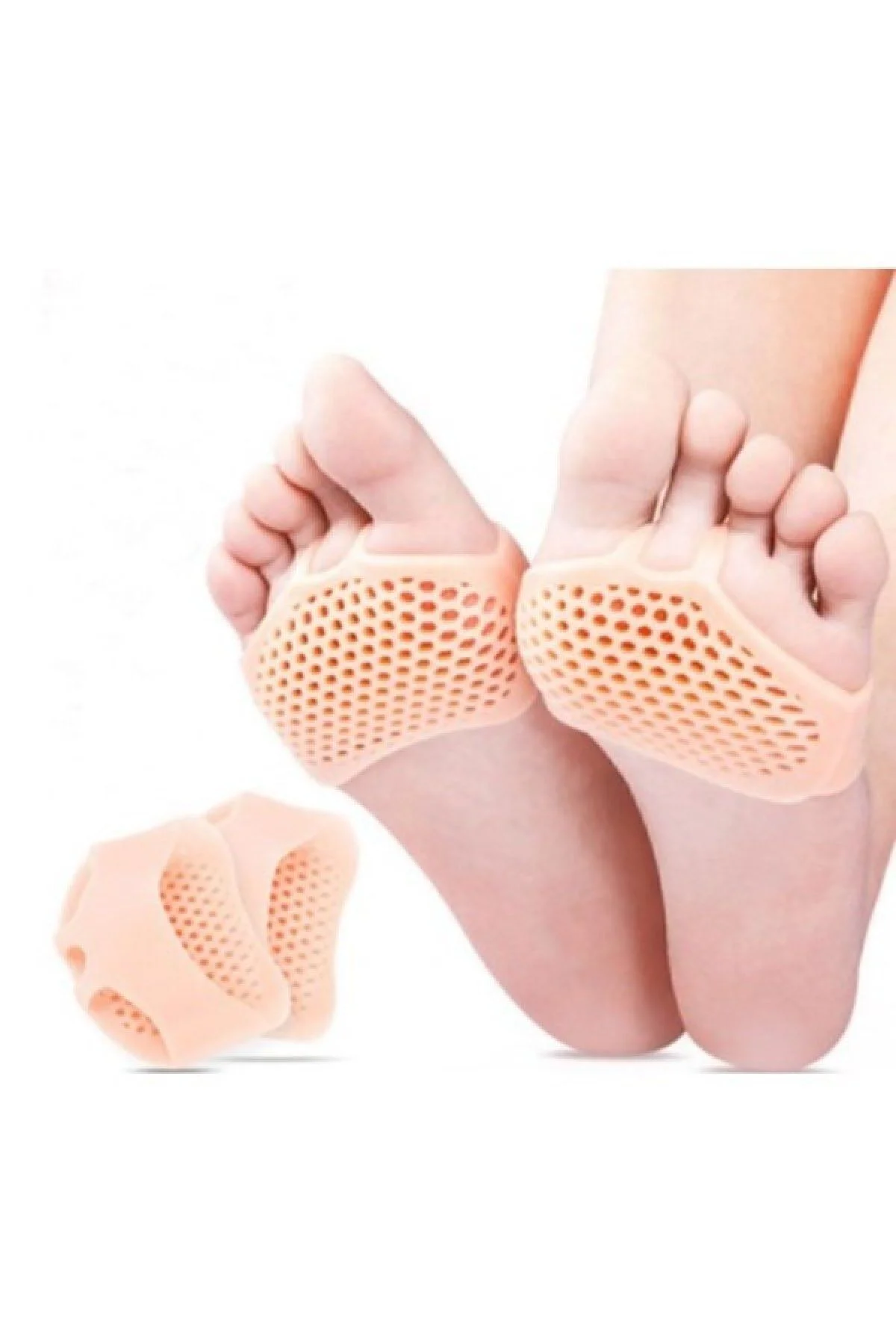 Hava Gözenekli Metatarsal Ped Bunyon Parmak Arası Silikon Orta Parmağa Metatarsal