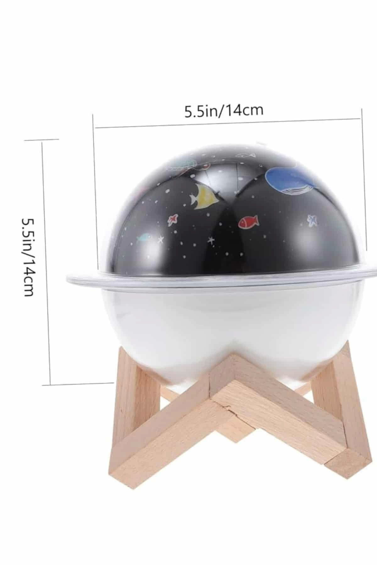 Yusuftex Hava Nemlendirici Led İşıklı Gece Lambası Yıldız Görünümlü Renk D